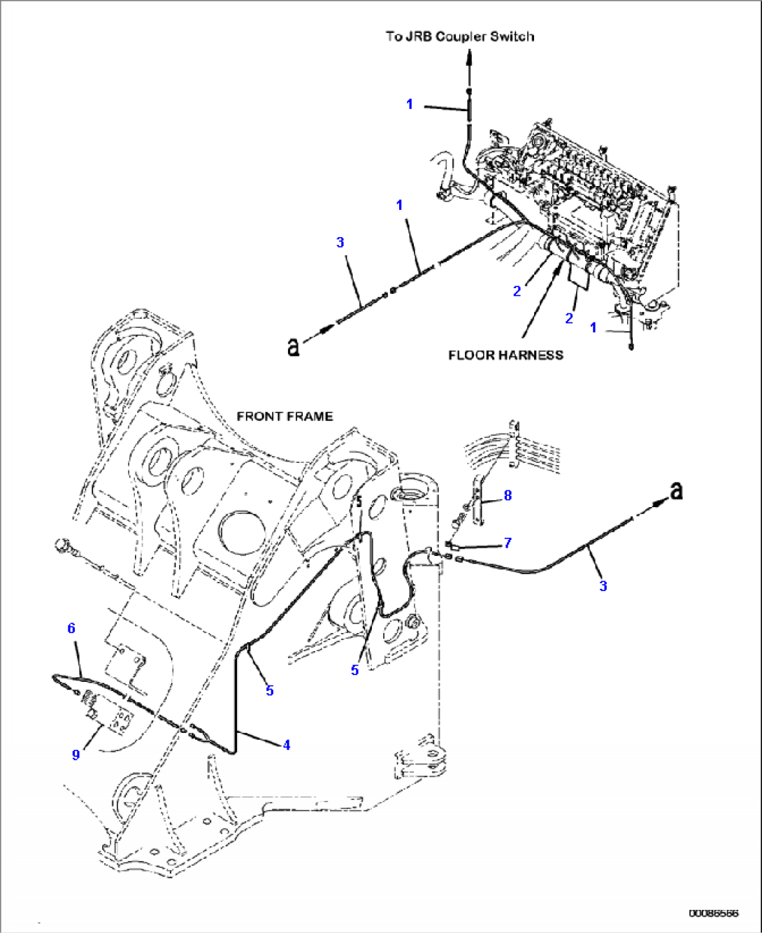 K4202-13B4 LOADER CONTROL WIRING HARNESS (JRB COUPLER)