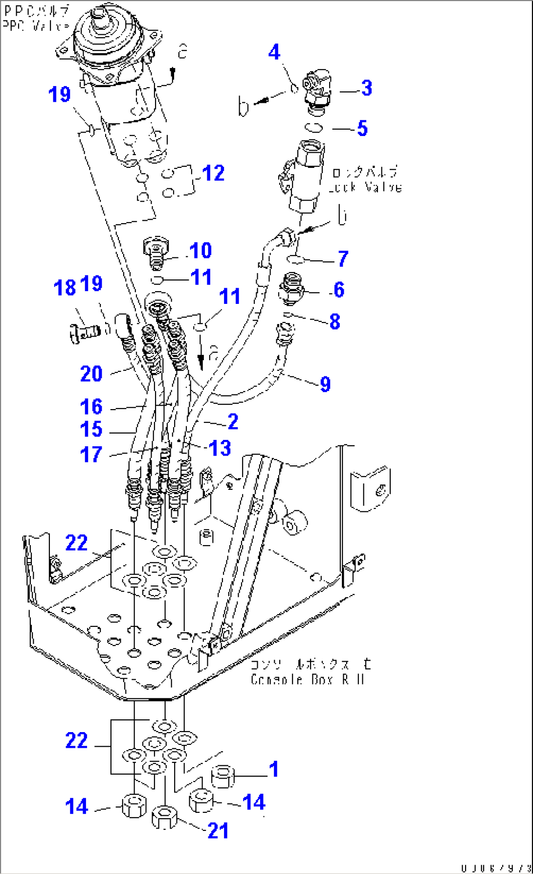 LOADER CONTROL (P.P.C. HOSE)(#70001-)
