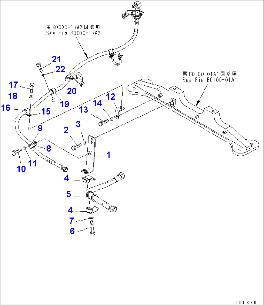 ENGINE (ENGINE PRE-LUBE SYSTEM) (PIPING) (1/2)(#7855-)