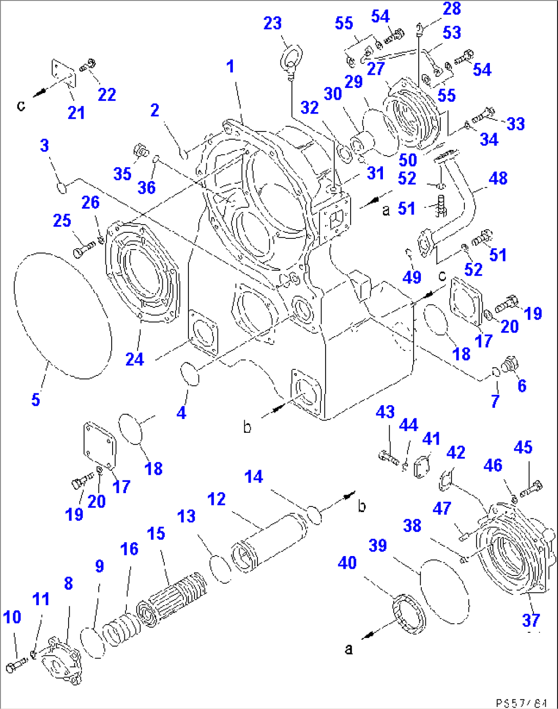 TRANSMISSION (TRANSFAR CASE)(#60070-)