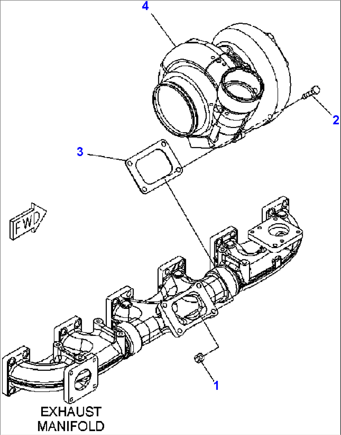 A1530-A4K7 TURBOCHARGER MOUNTING