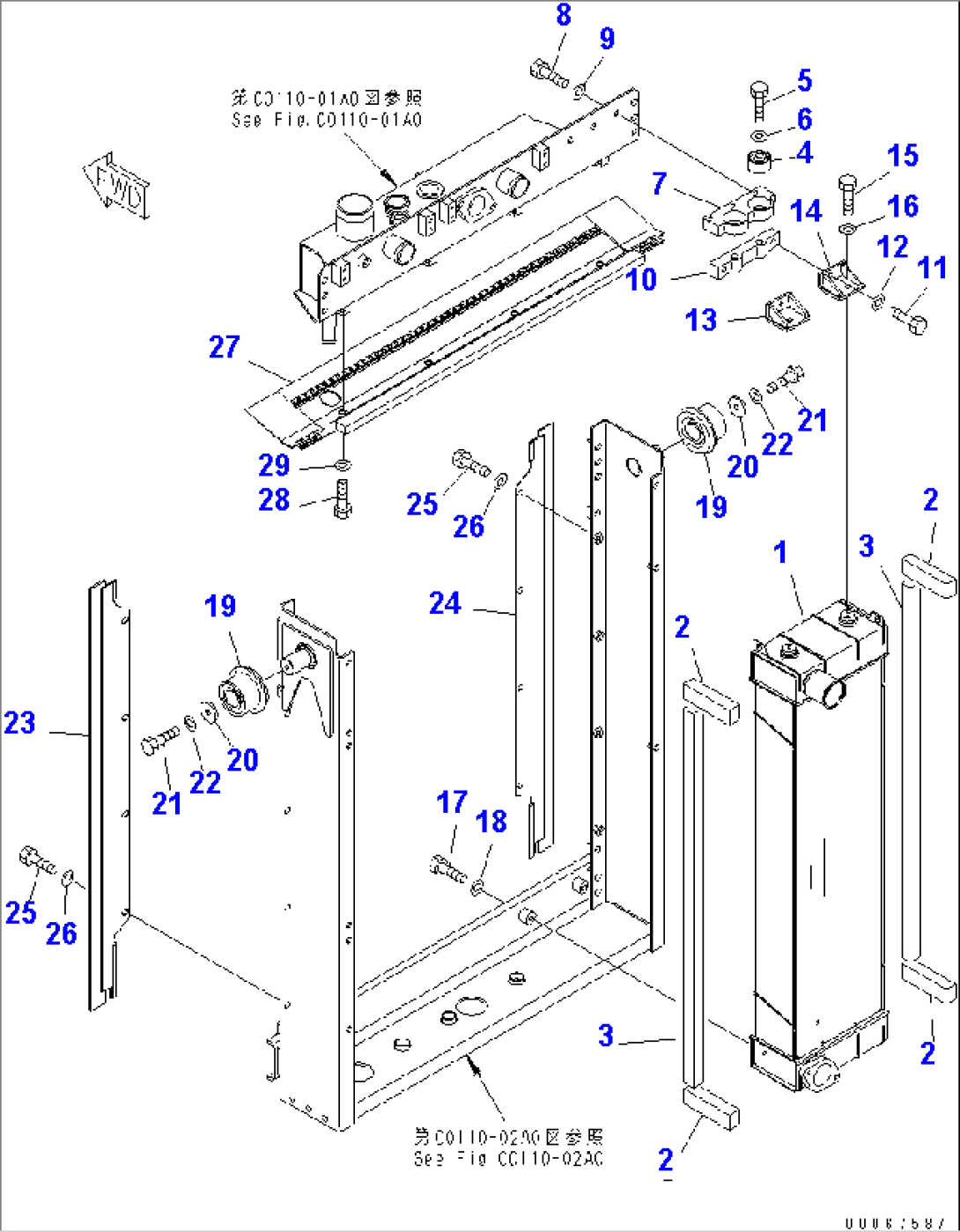 RADIATOR (AFTER COOLER)(#20001-)