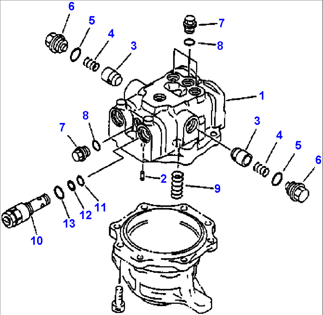 FIG NO. N1220-5201 SWING MOTOR (2/2)