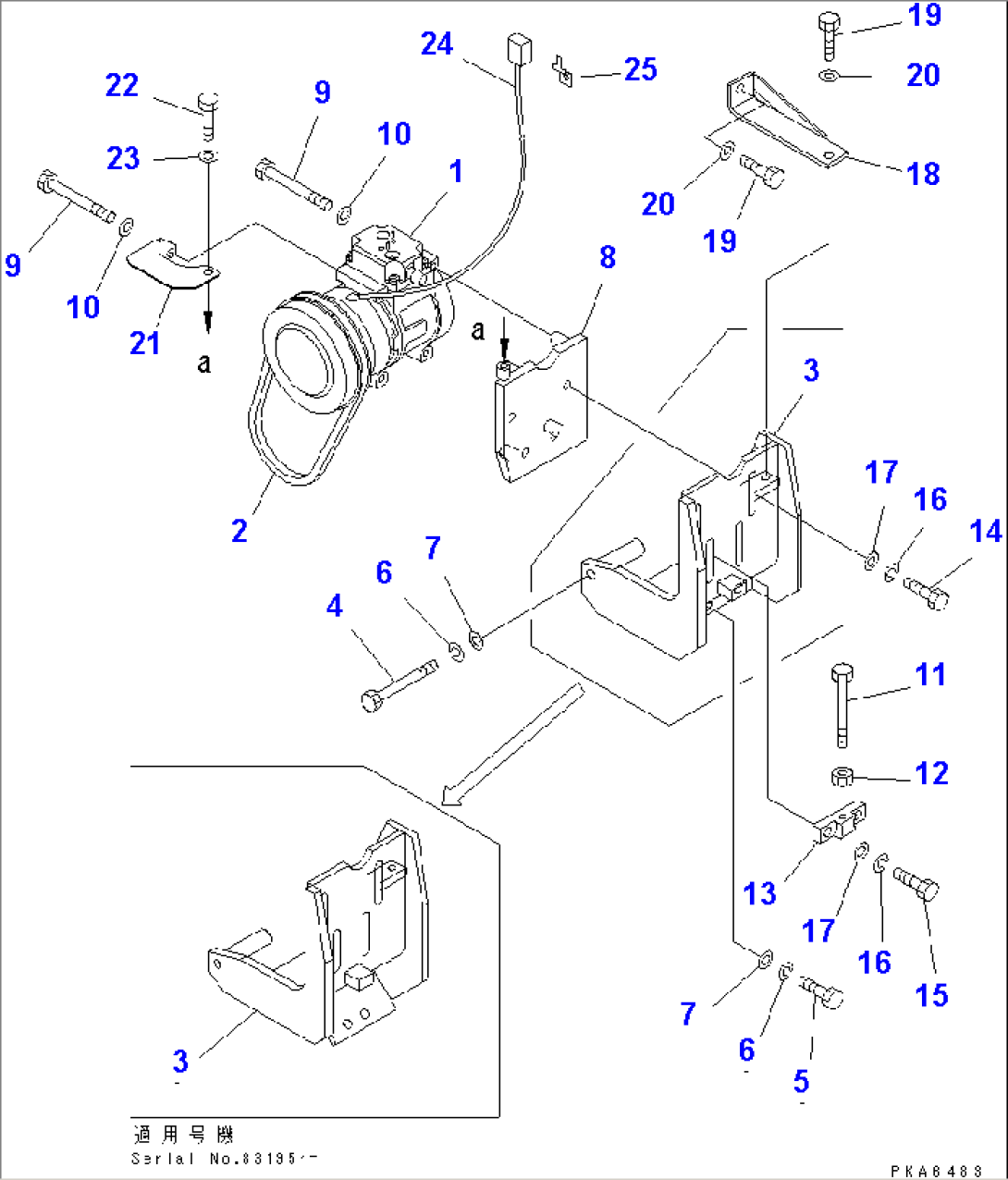 COMPRESSOR AND RELATED PARTS (FOR CAR COOLER) (WITH STEEL CAB)(#83162-)