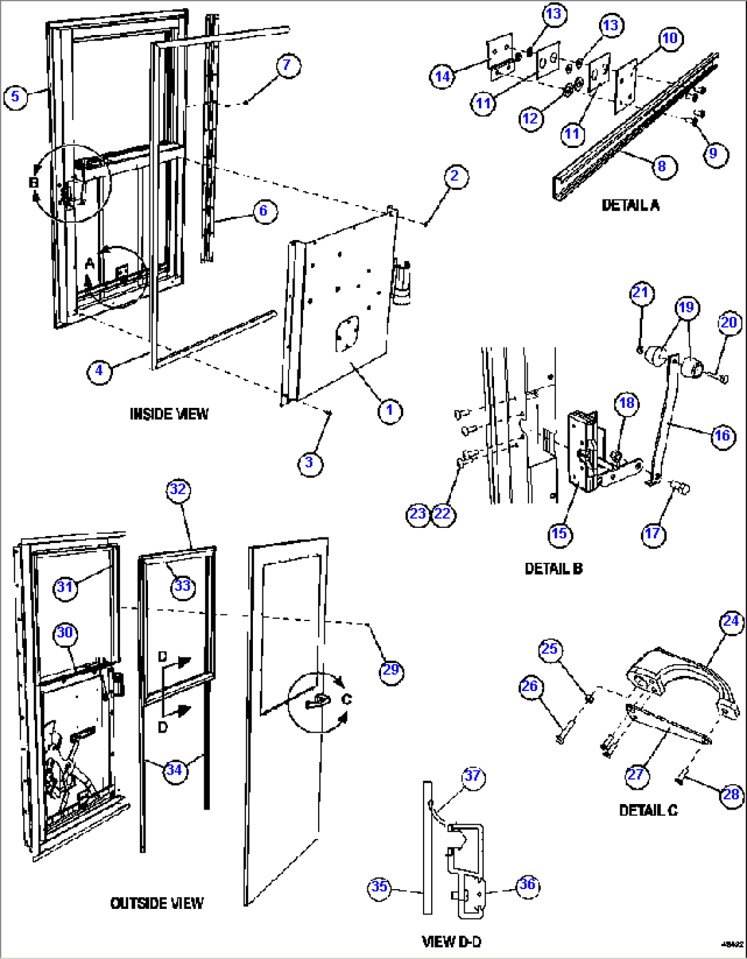 DOOR - RH 58E-54-10090