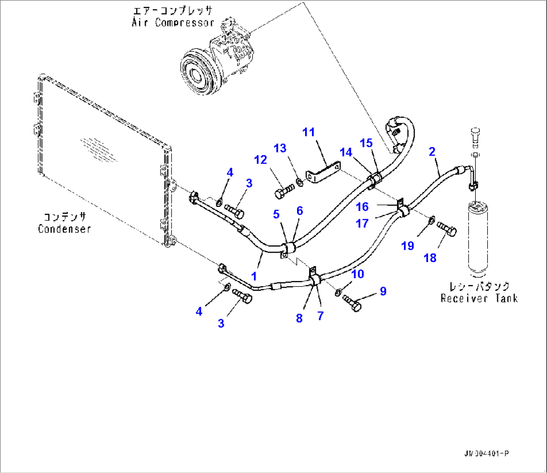 Radiator, Condenser Piping (#5129-)