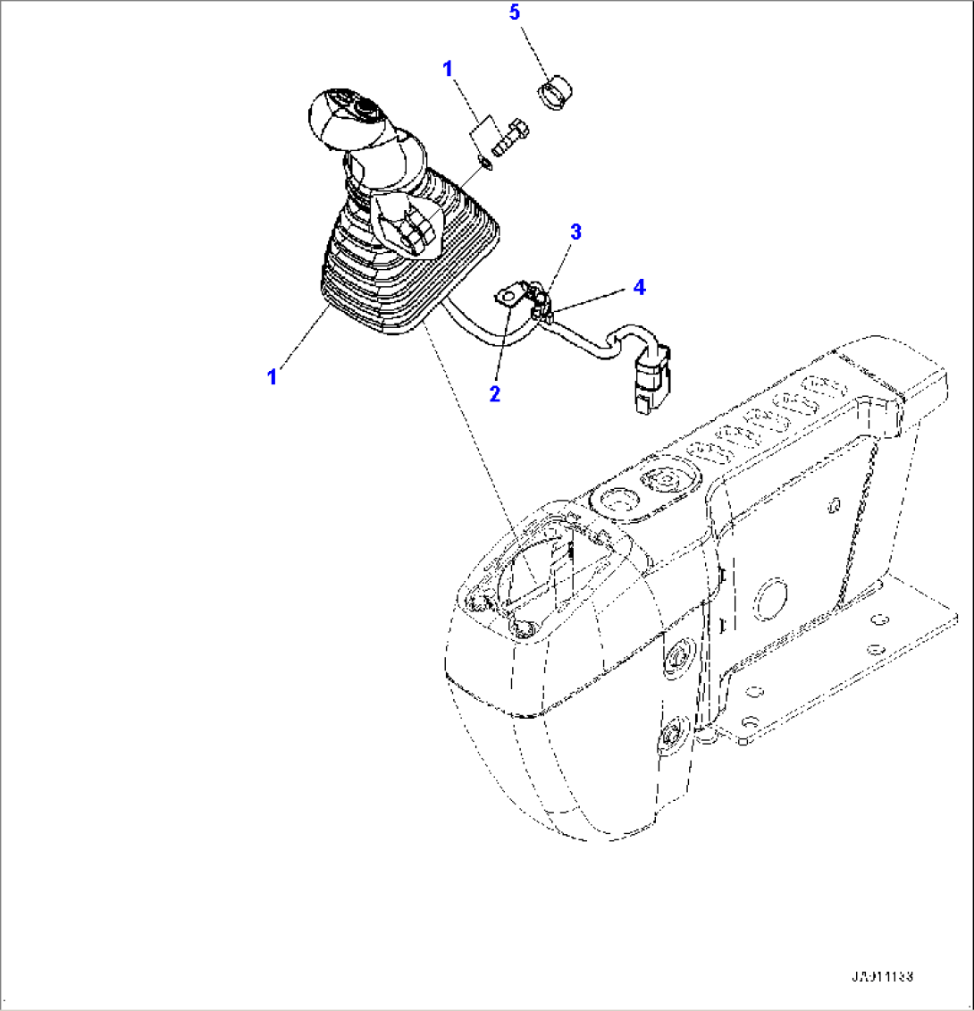 Floor Frame, Work Equipment Control Lever, R.H. (#5187-6588)