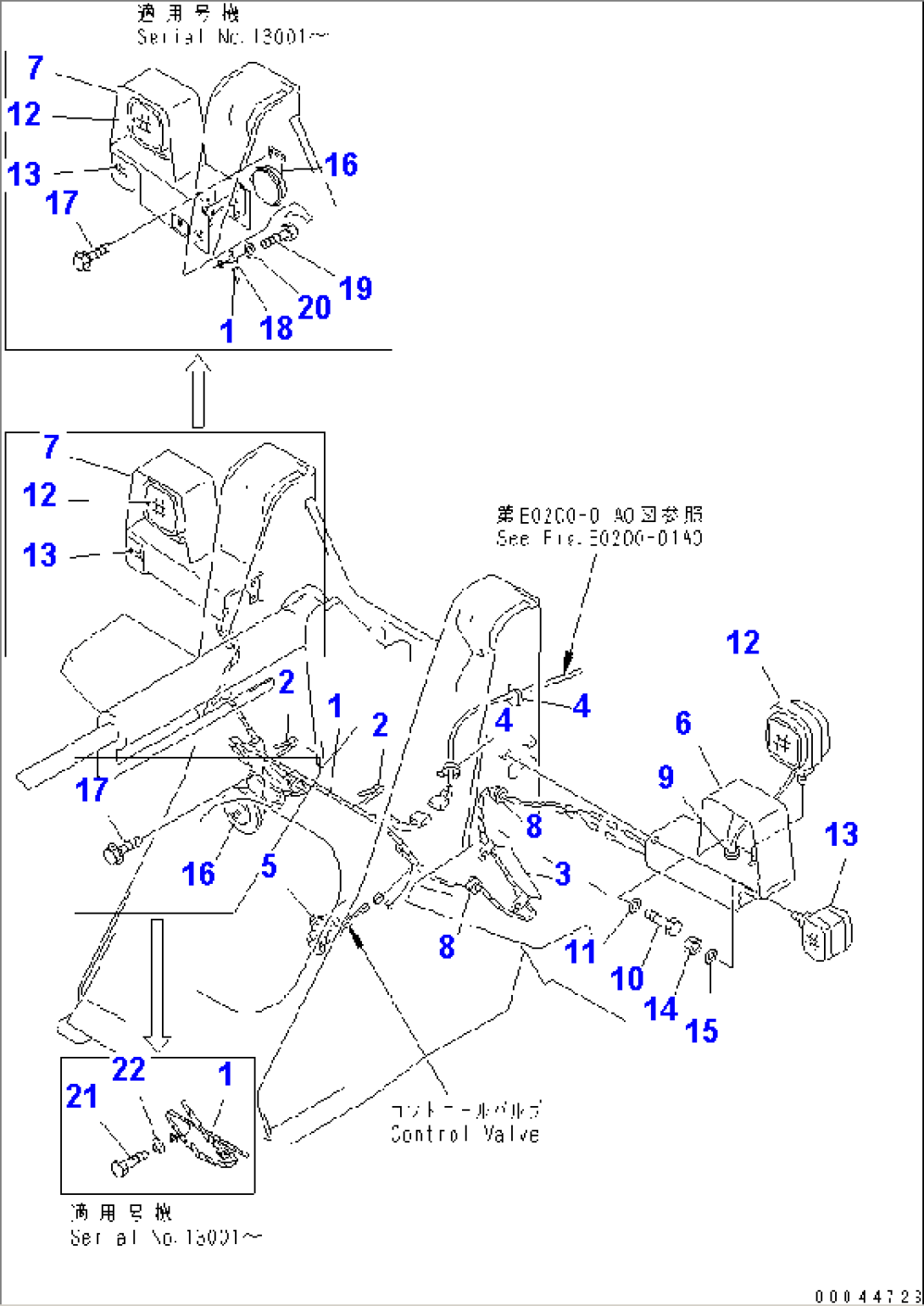 ELECTRICAL SYSTEM (FRONT LINE)(#10001-13800)