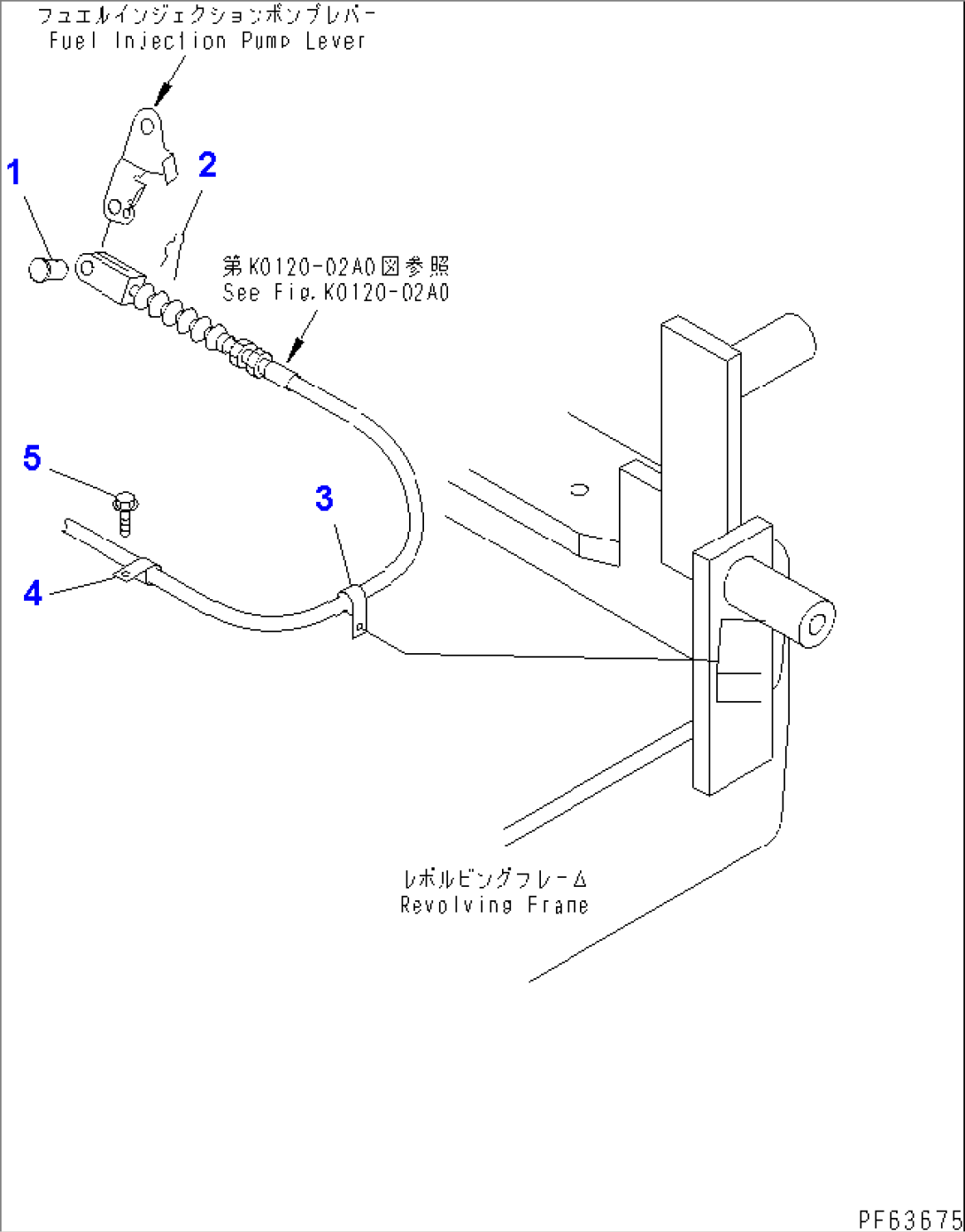 FUEL CONTROL CABLE PIN (INJECTION PUMP LEVER SIDE)