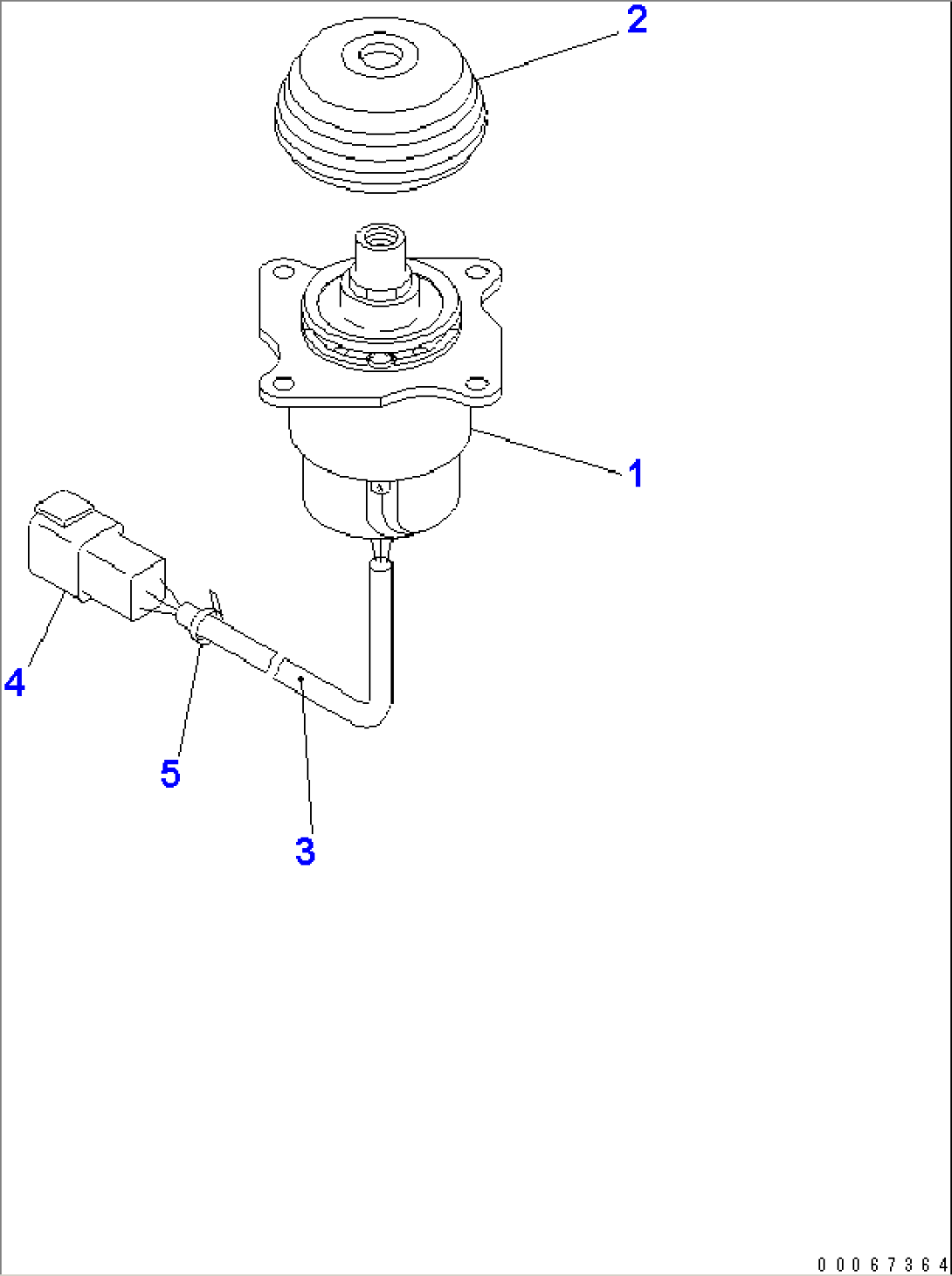 ELECTRIC LEVER (FOR BLADE)(#80001-)