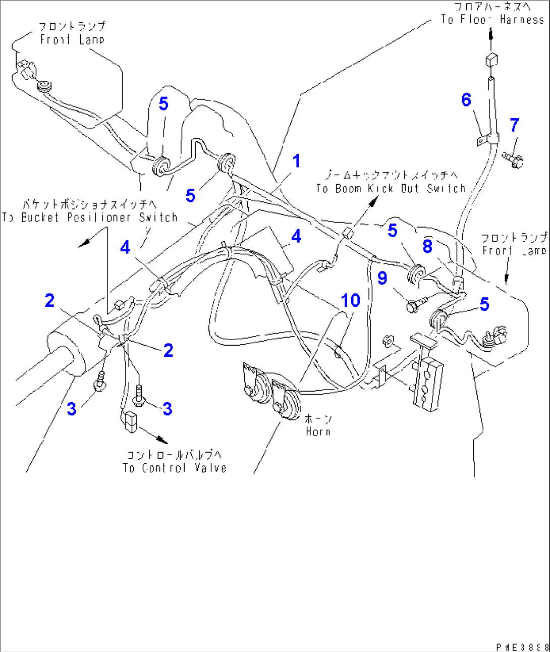 MAIN HARNESS (FRONT FRAME LINE)