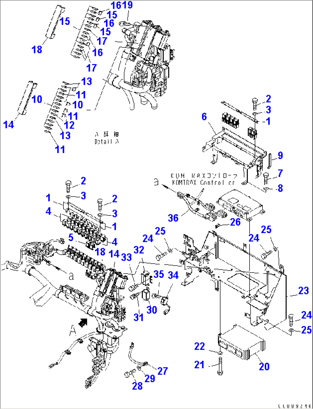 ROPS CAB (ELECTRIC PARTS) (MONOCOQUE TYPE)(#65001-)