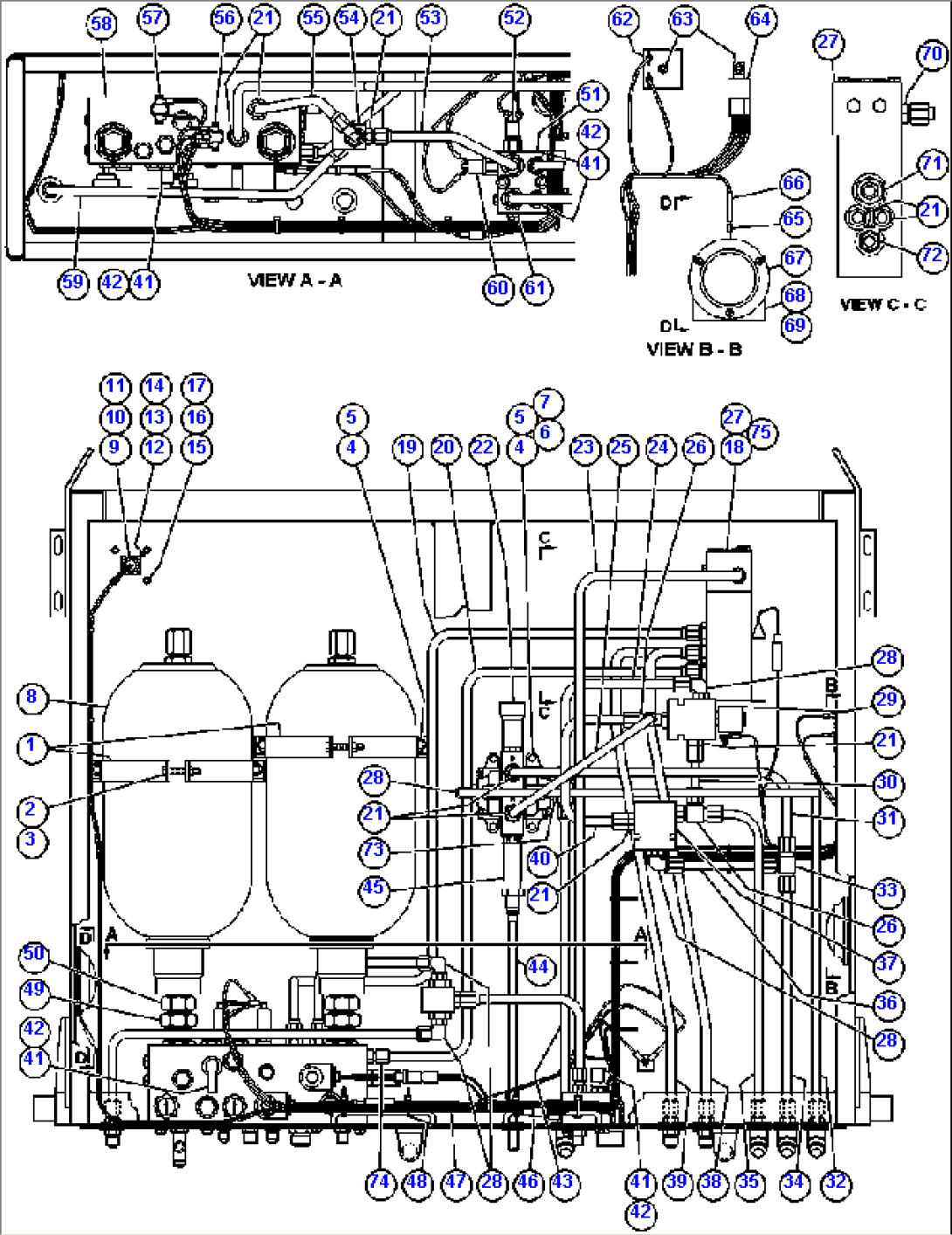 HYDRAULIC/BRAKE CABINET ASSM - 1 (EH7278)