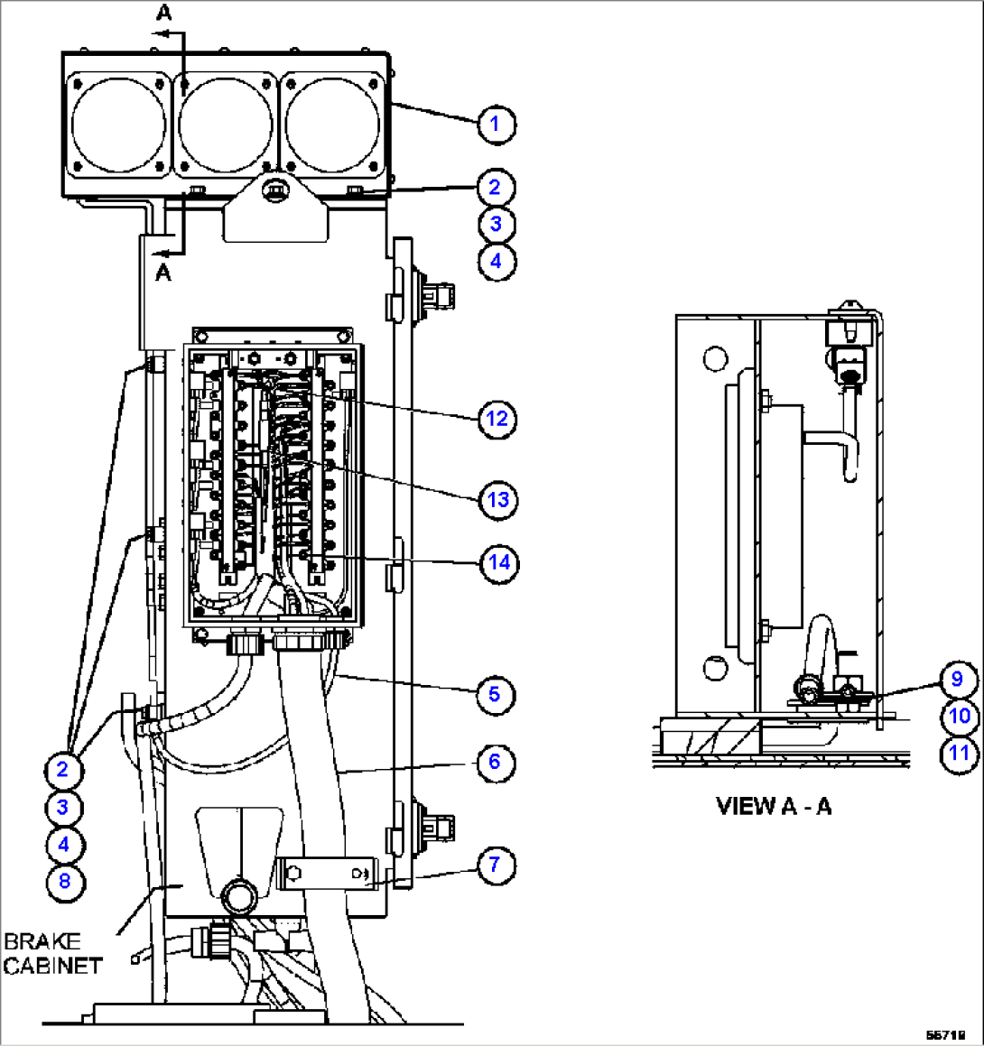 PAYLOAD METER III - INDICATOR LIGHTS - LEFT DECK