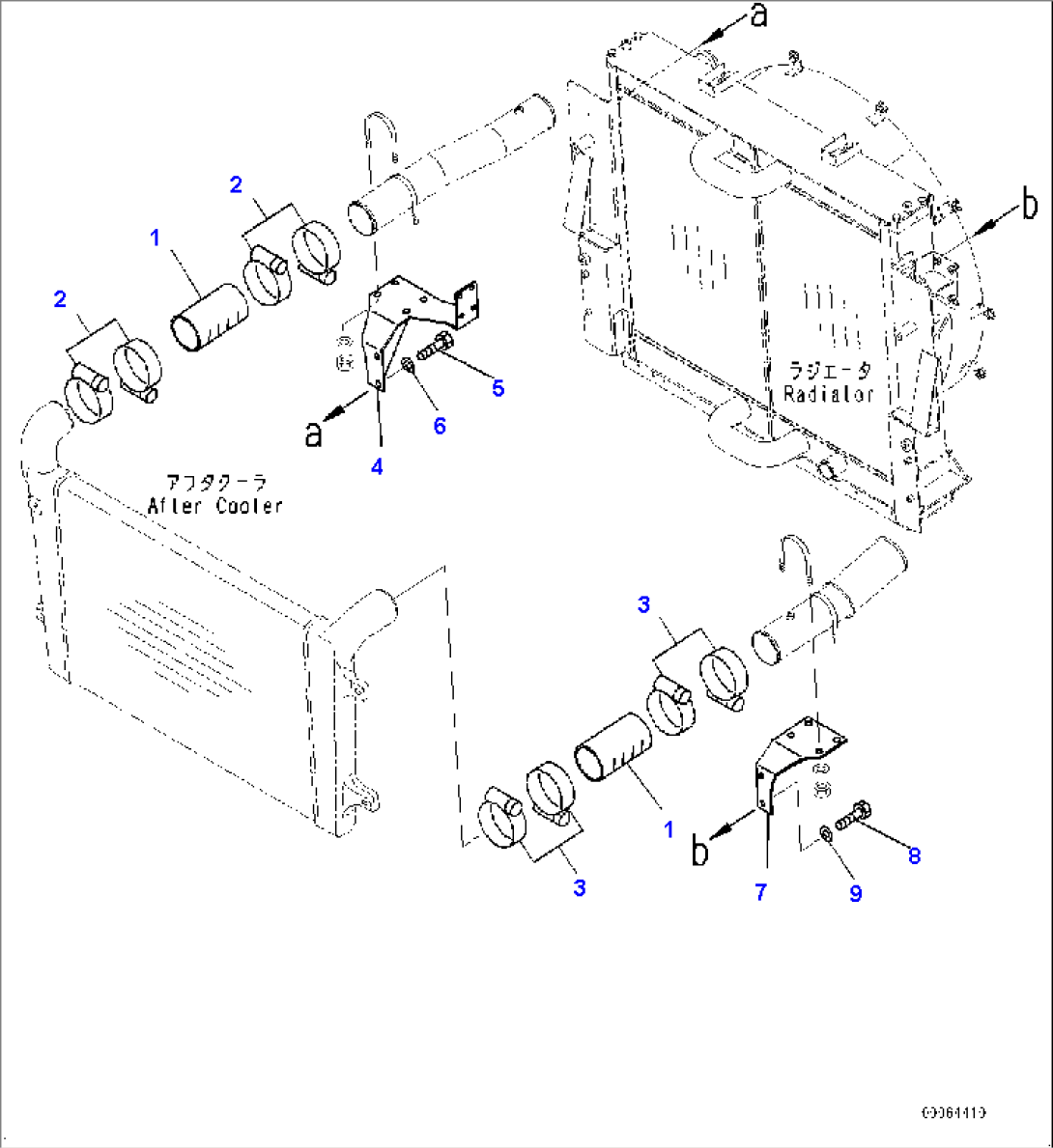 Cooling System, Air Intake Piping (2/2) (#7079-7231)