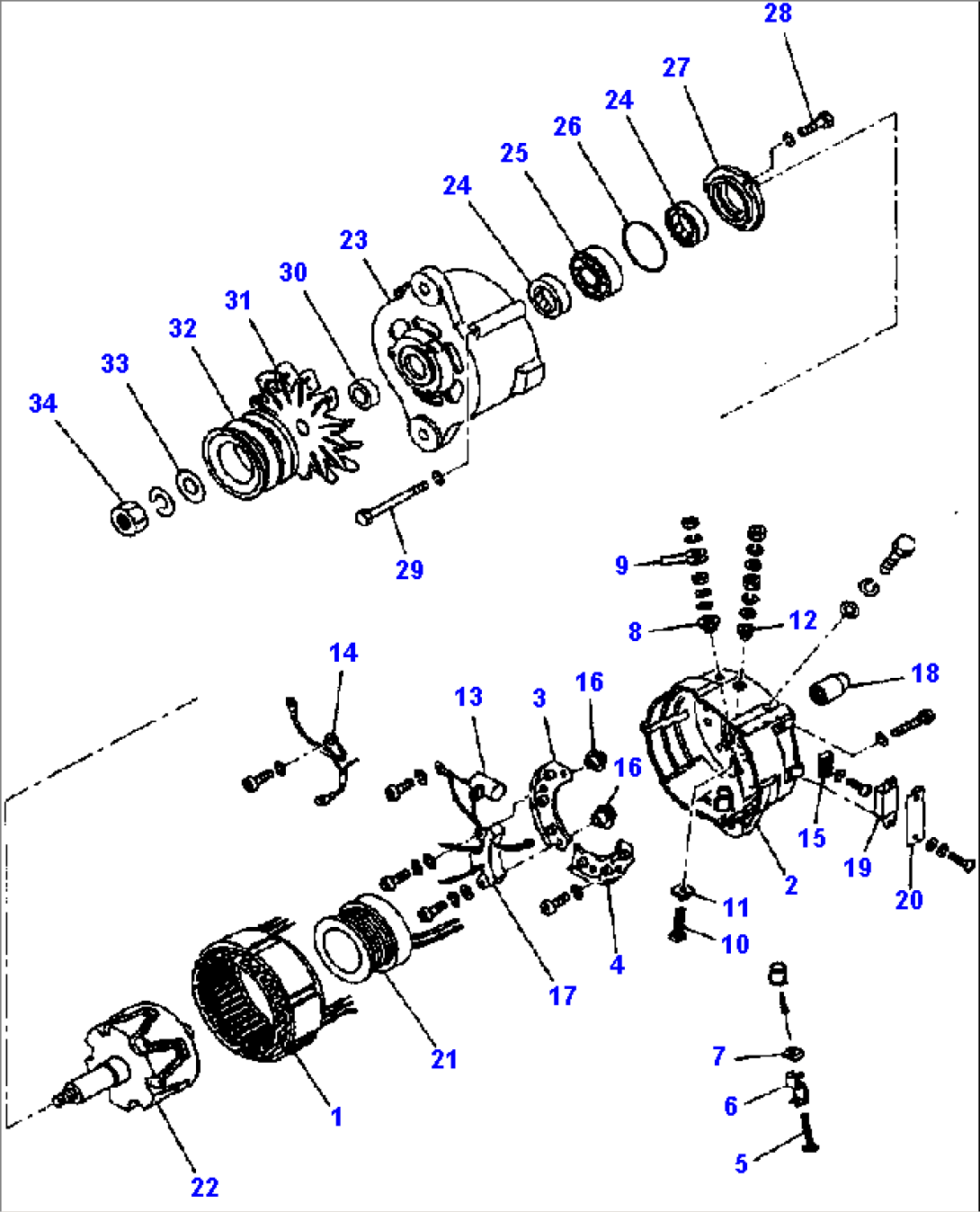 FIG. A6109-B7A4 ALTERNATOR - 50A WITH HARDENED PULLEY