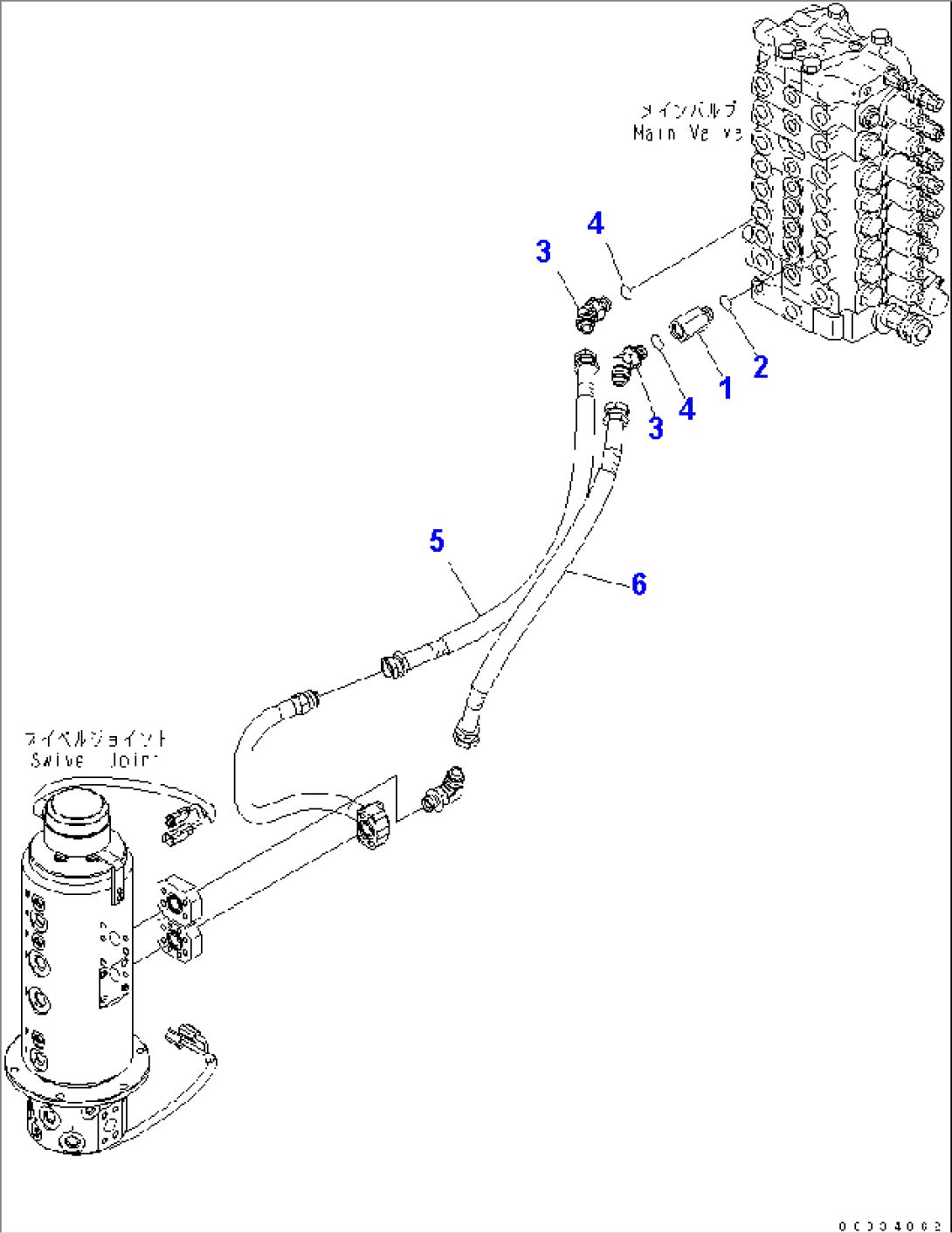 WORK EQUIPMENT LINE (TRAVEL LINE)