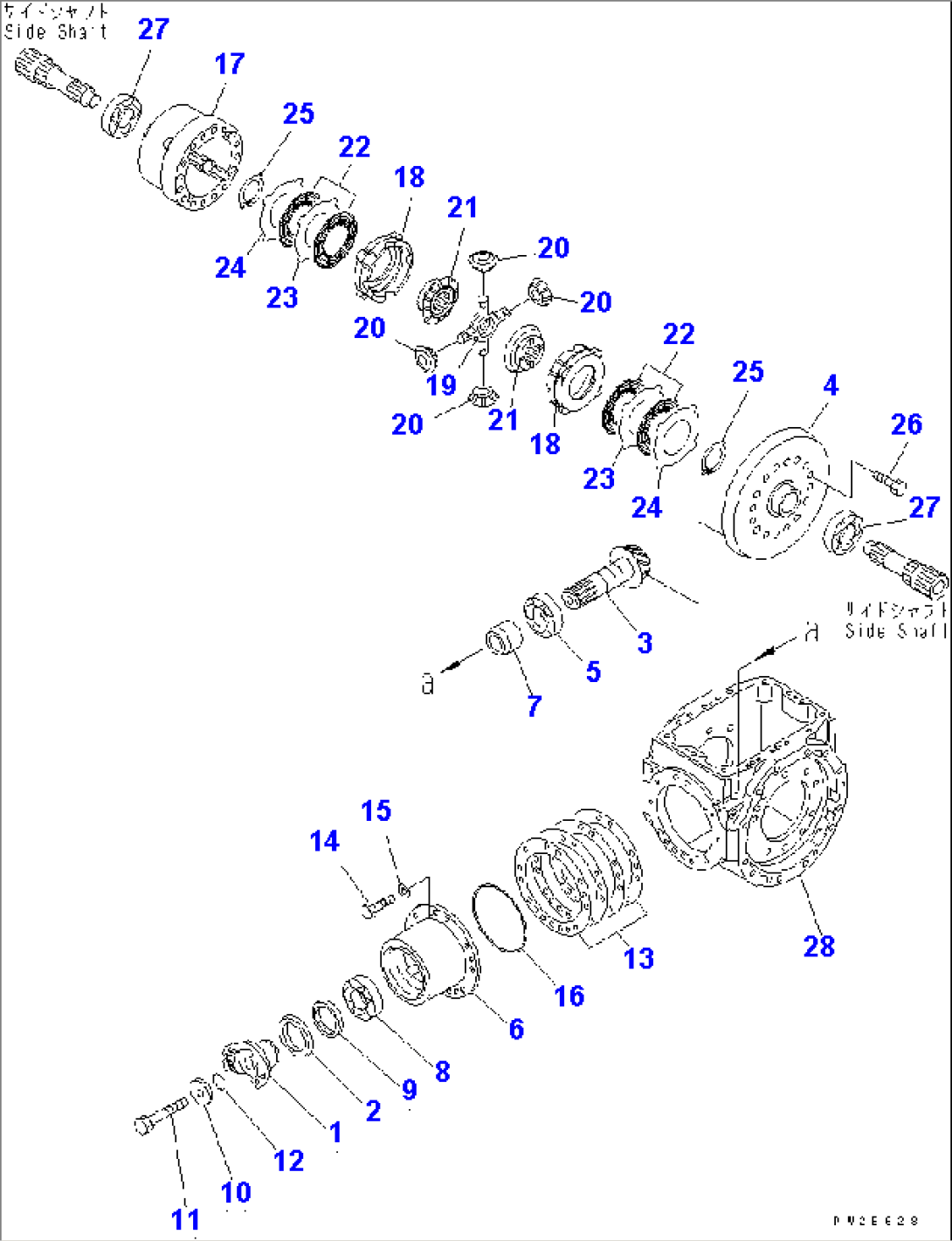 REAR AXLE (DIFFERENTIAL) (LSD)(#70001-)