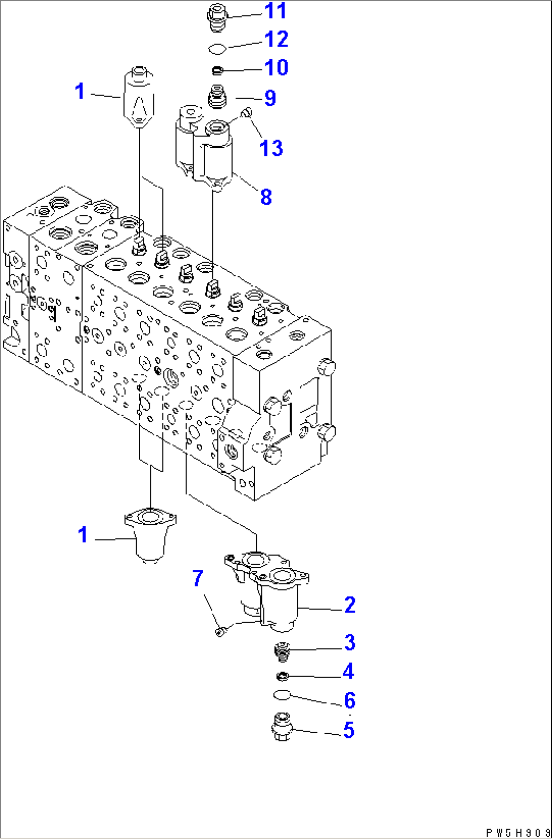 MAIN VALVE (1-ACTUATOR) (2/23)