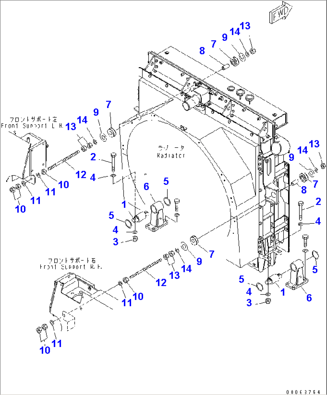 RADIATOR (MOUNTING PARTS)(#10271-)