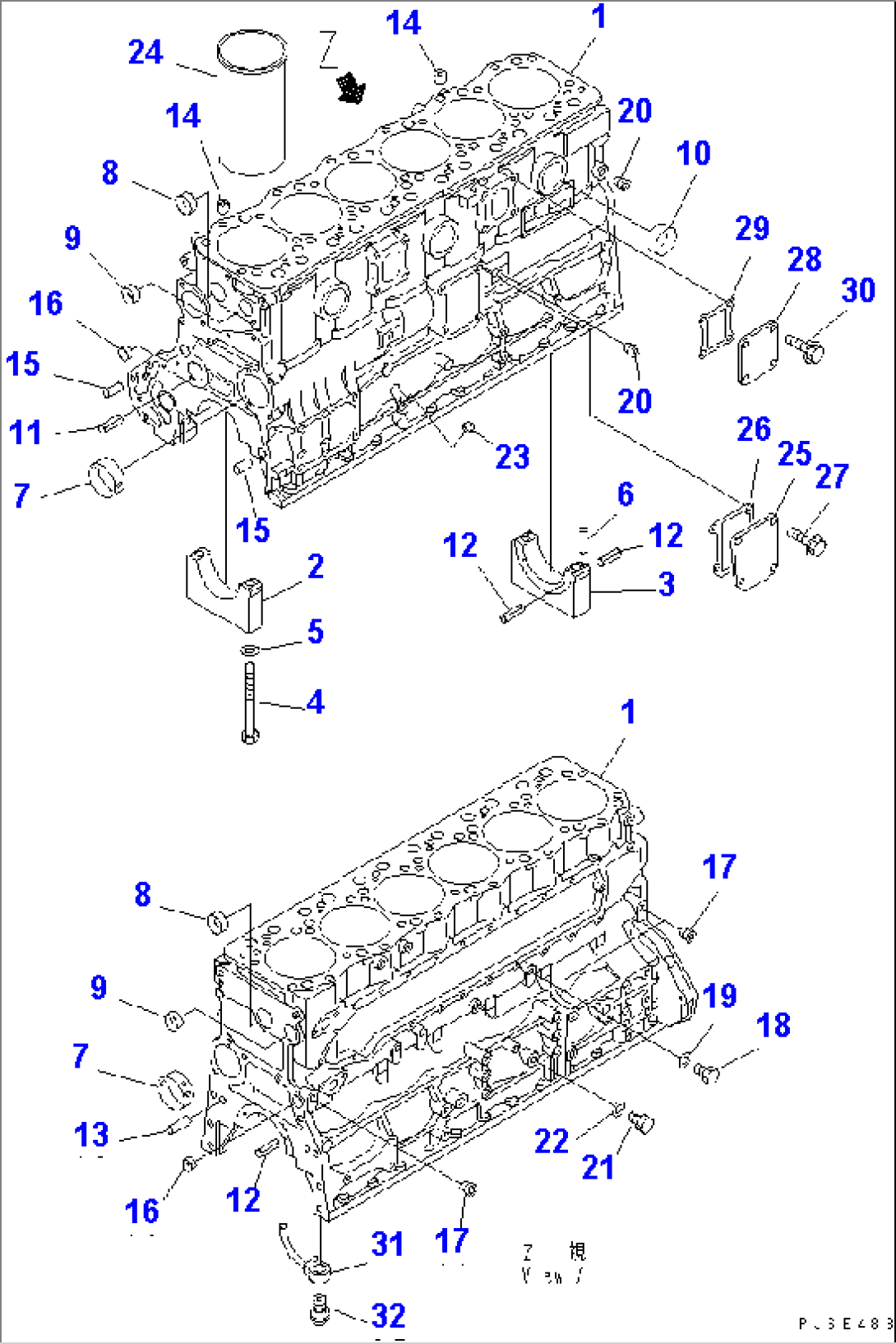 CYLINDER BLOCK(#21160-21183)
