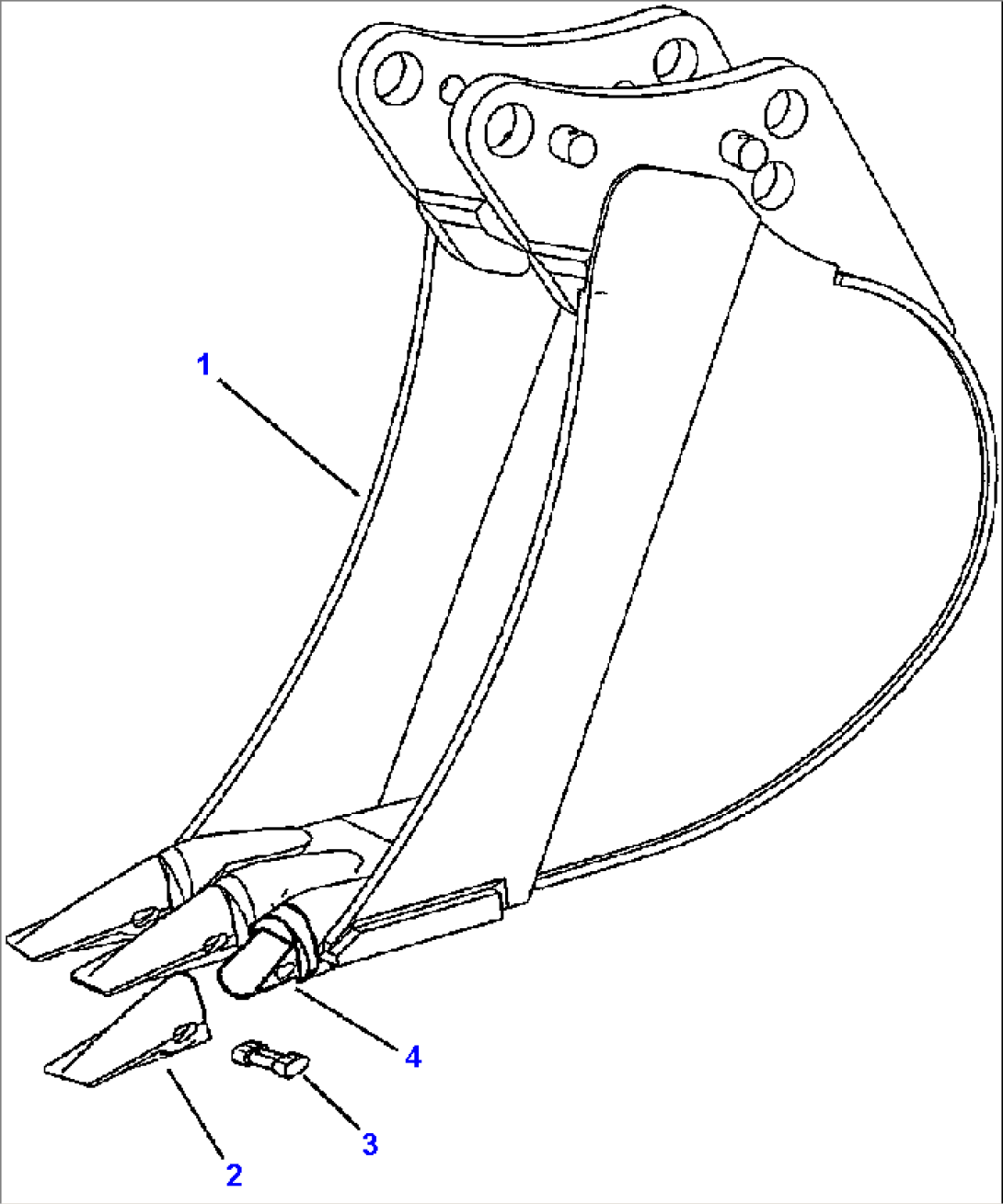 T2035-01A1 BACKHOE BUCKET 12 INCH