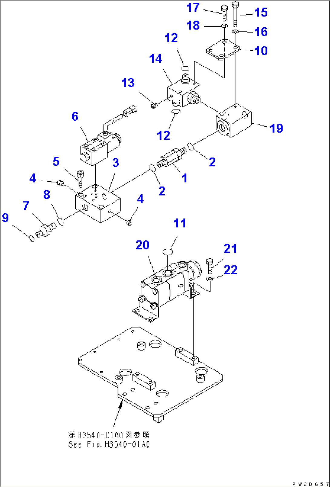 BRAKE PIPING (BLOCK TO FRONT BRAKE SHUTTLE VALVE) (2/2)