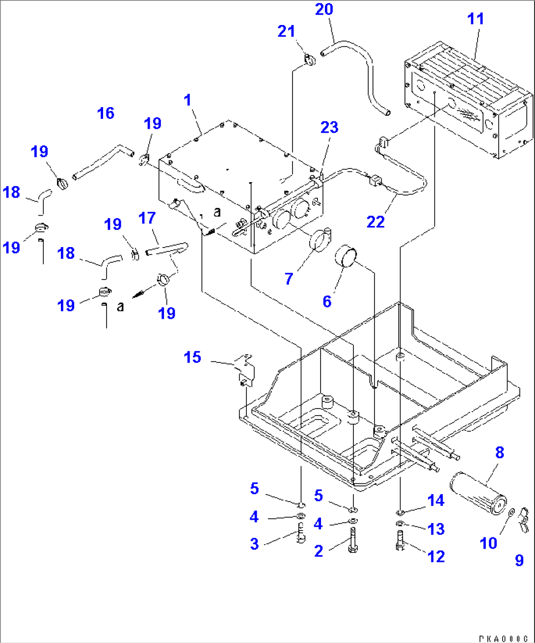 AIR CONDITIONER (1/3) (FOR ROPS CAB)(#15001-16486)