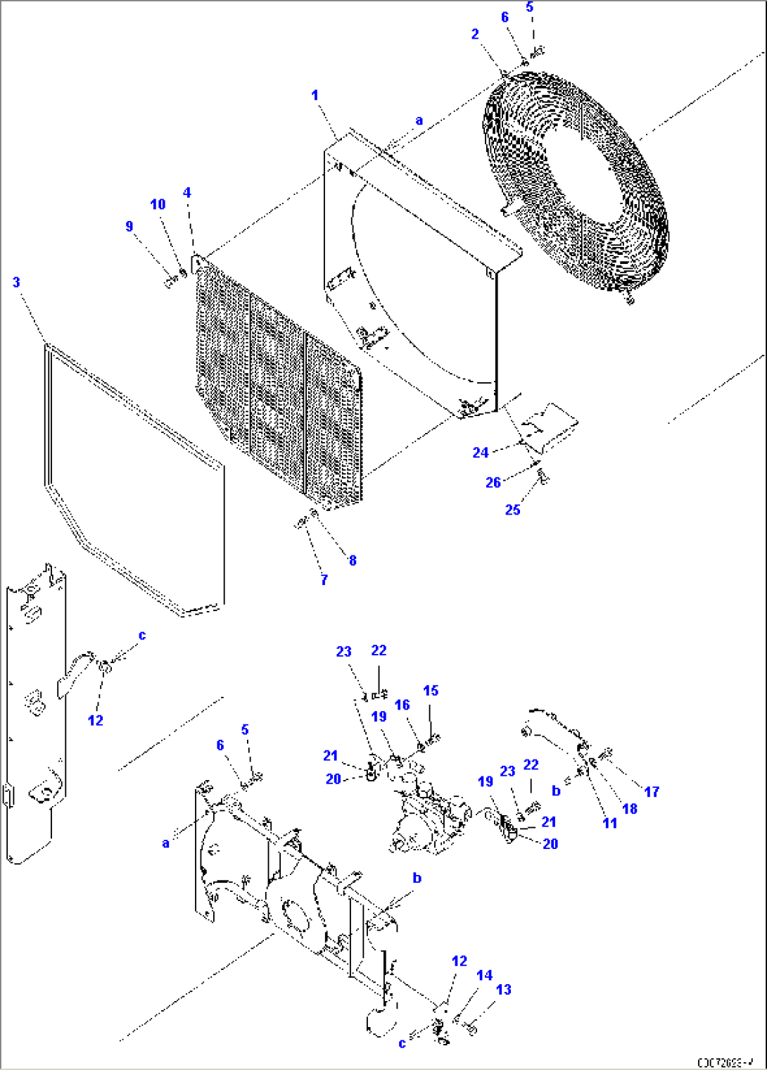 RADIATOR (FAN GUARD)