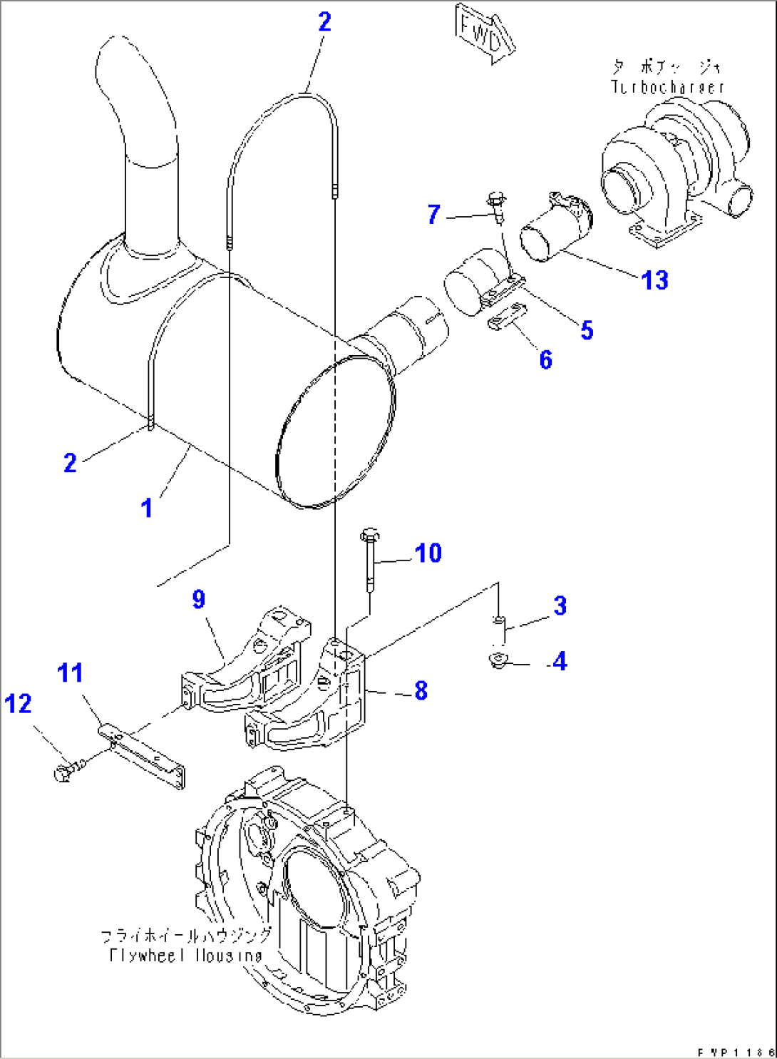 MUFFLER AND MOUNTING