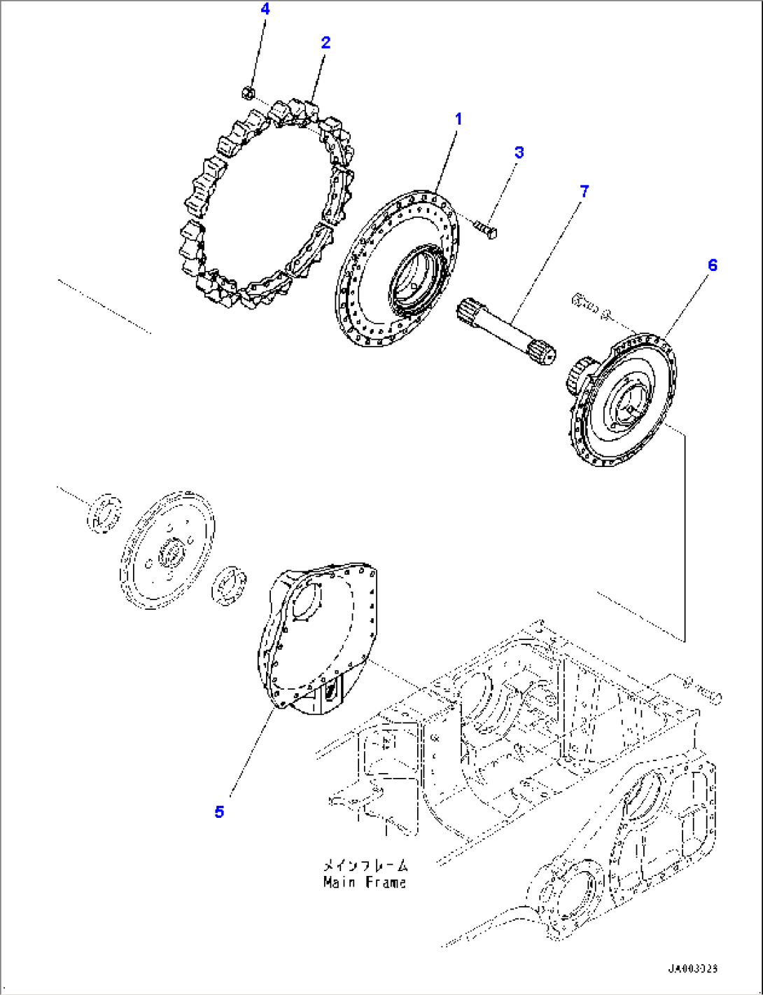 Final Drive, Carrier, R.H. (1/2) (#10001-)