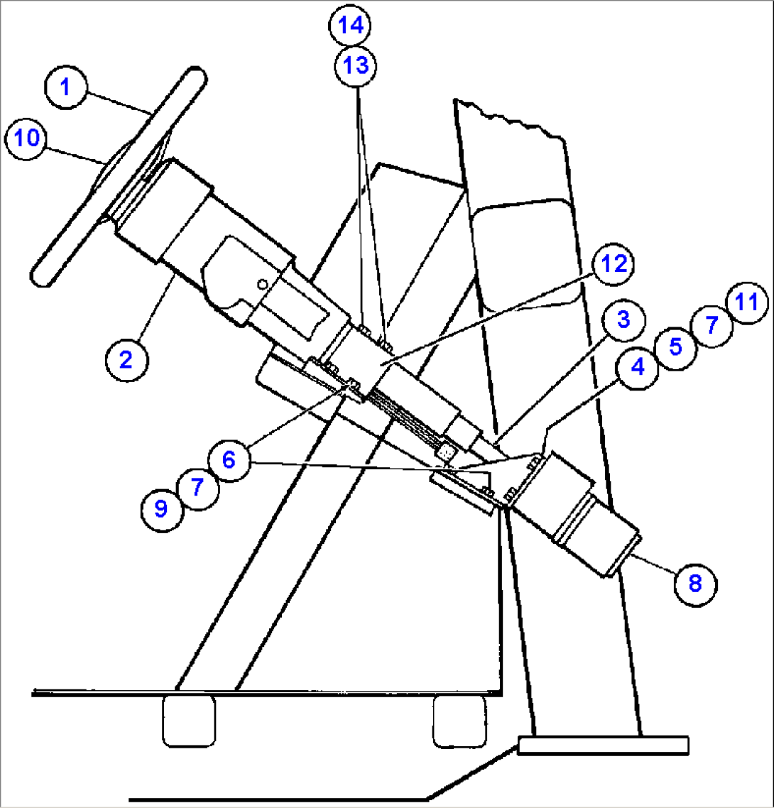 STEERING COLUMN & CONTROL VALVE INSTL