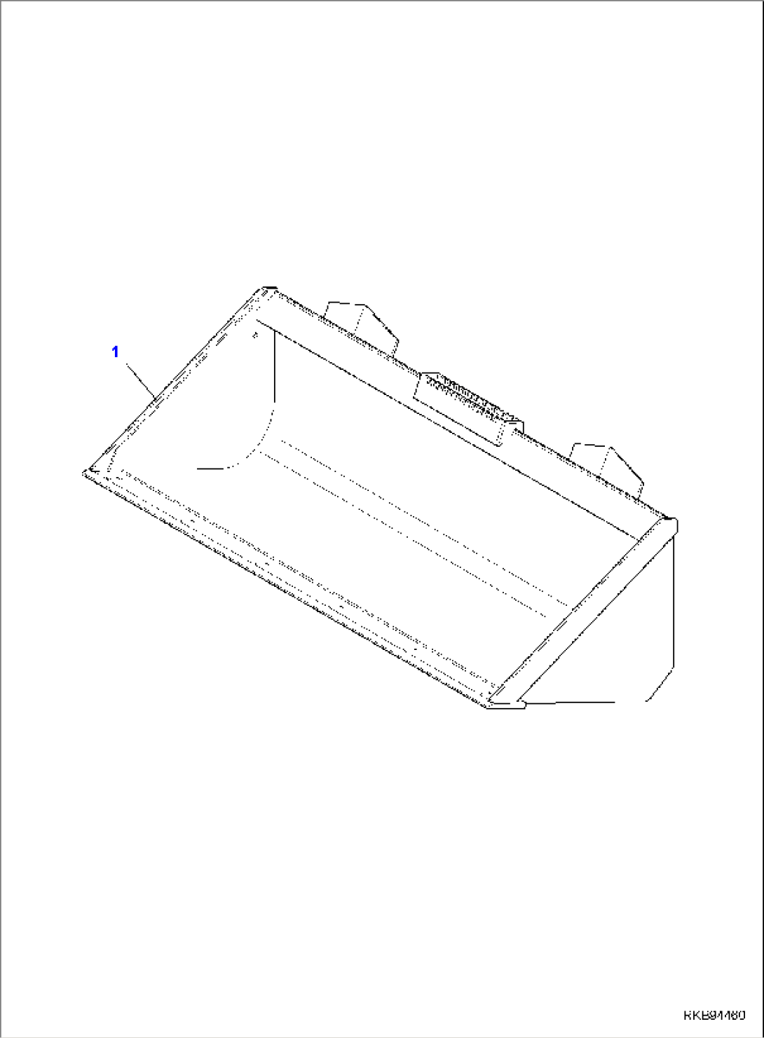 BUCKET, L=1550 MM