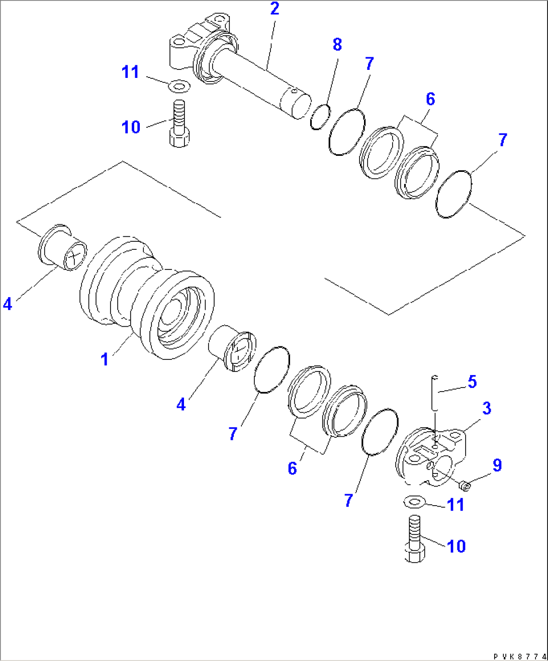 TRACK ROLLER(#63176-)