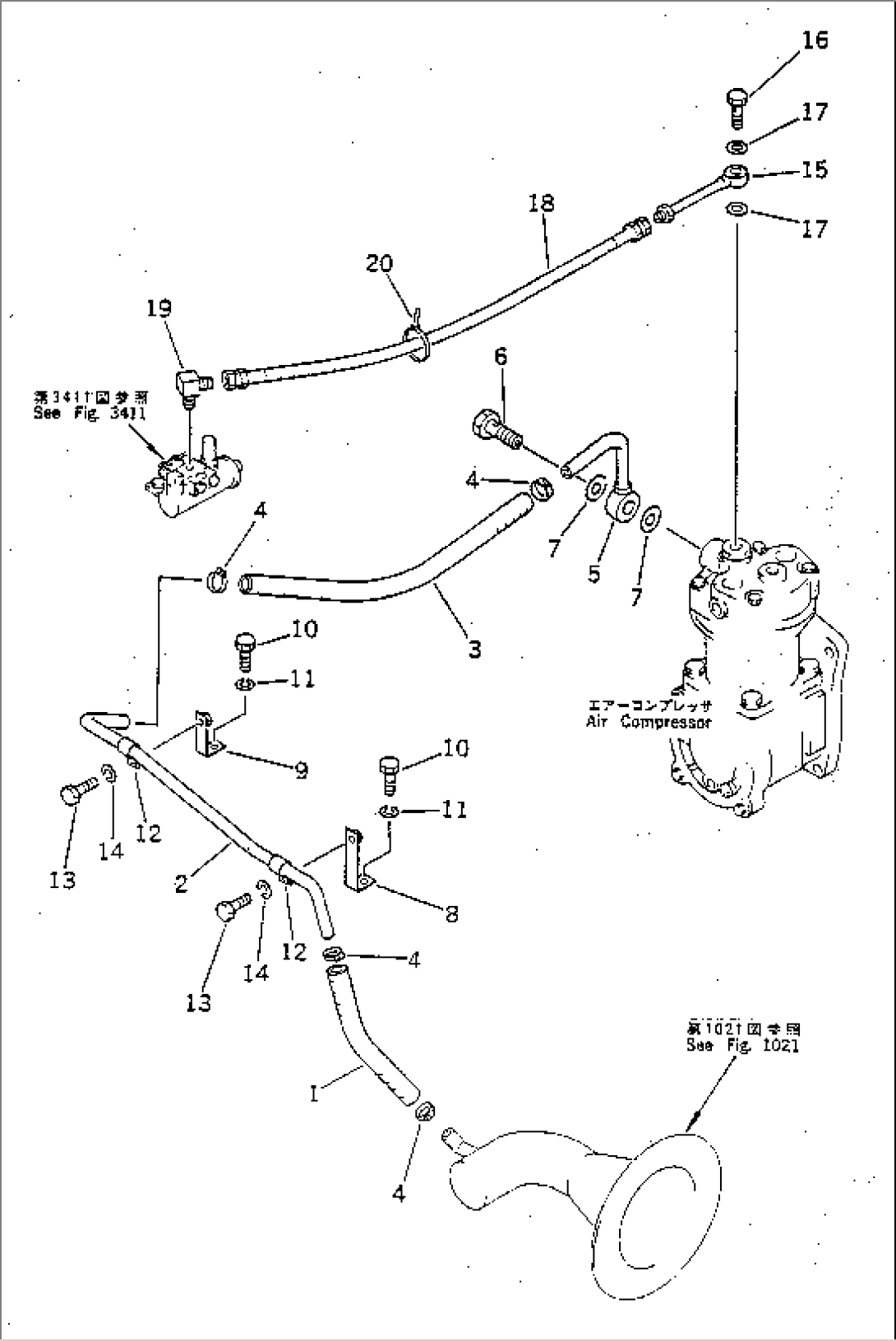 AIR PIPING (AIR COMPRESSOR TO GOVERNOR)