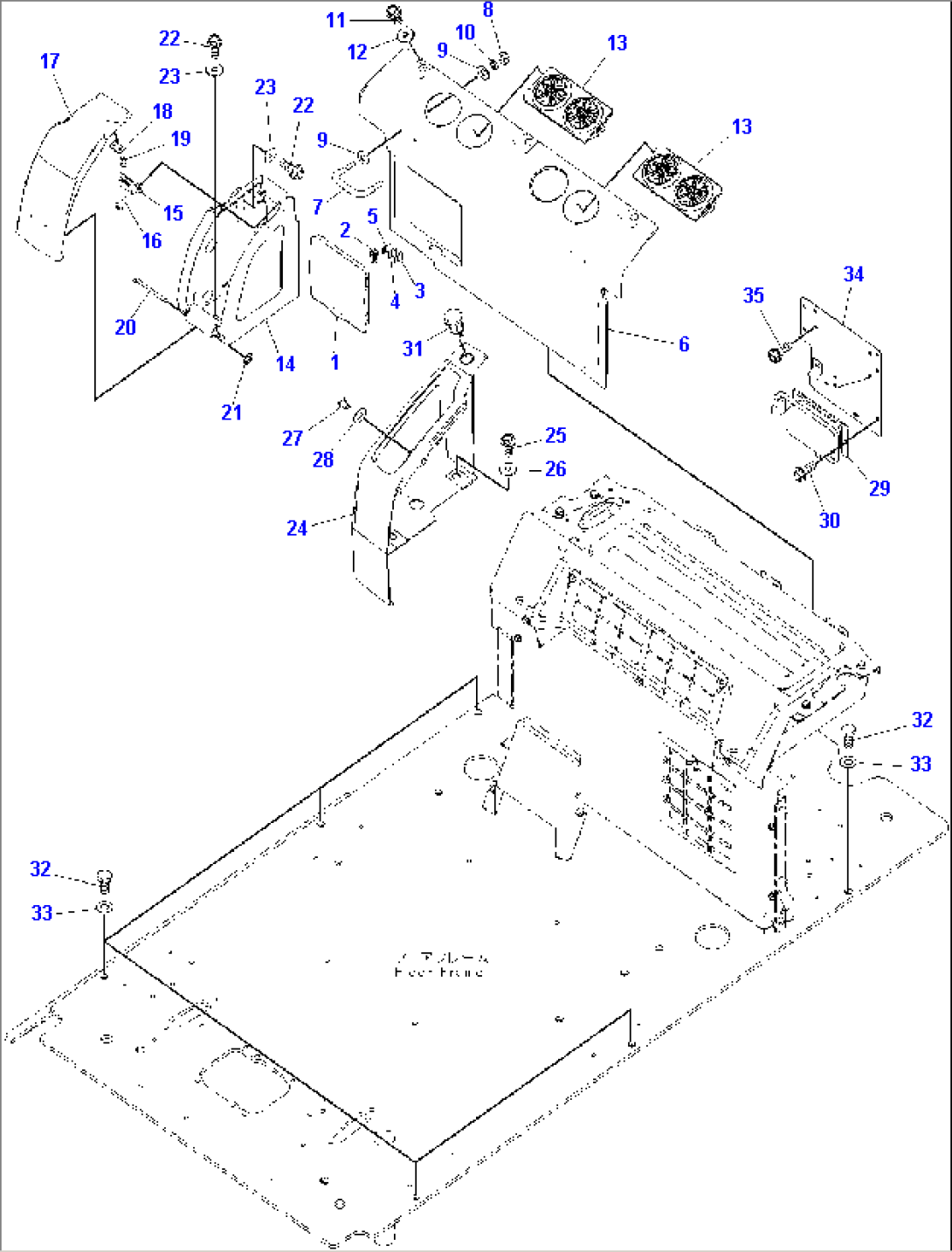 Cab, 1-actuator(#80001-80004)