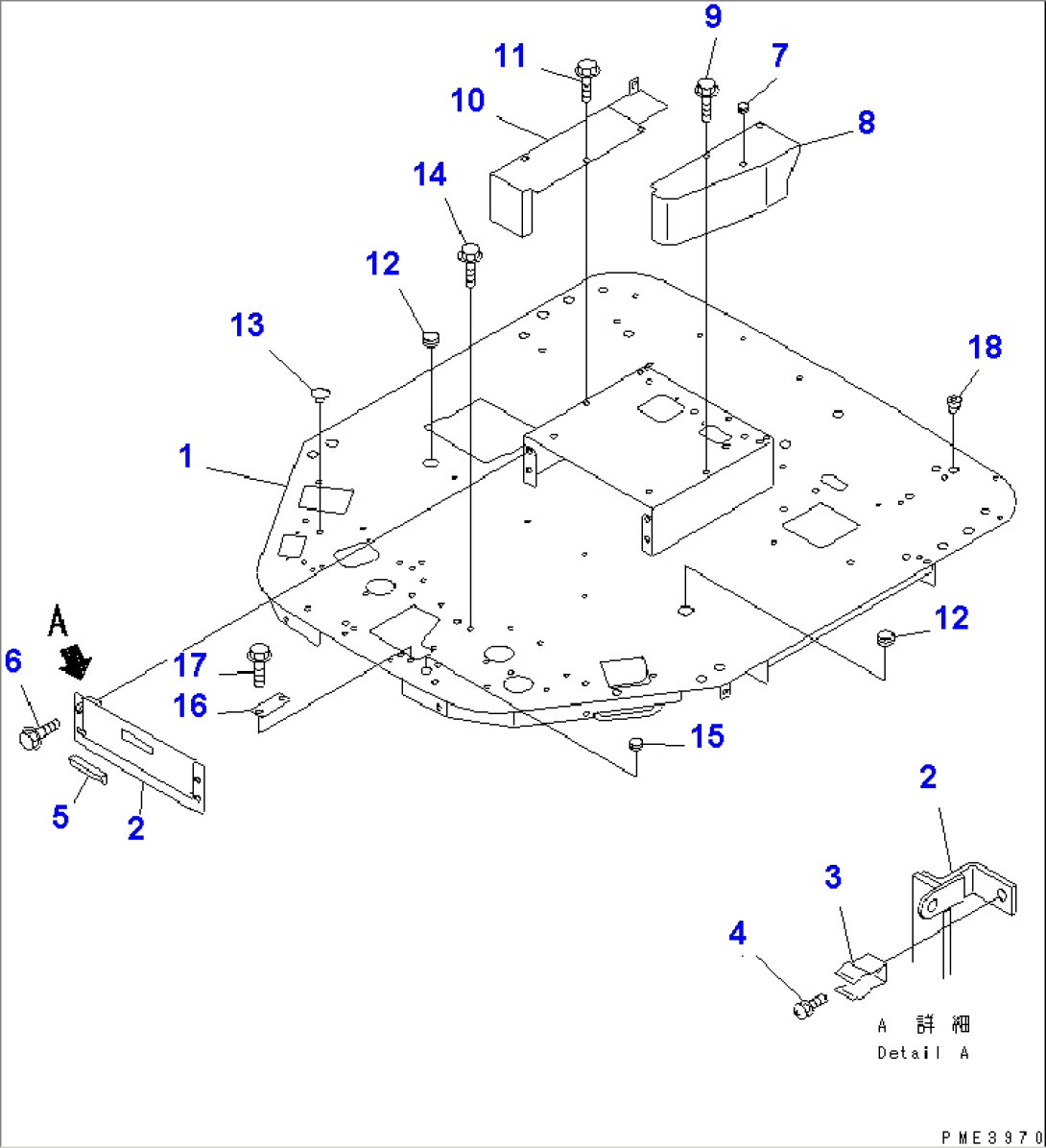 FLOOR (WITH ROPS CAB)
