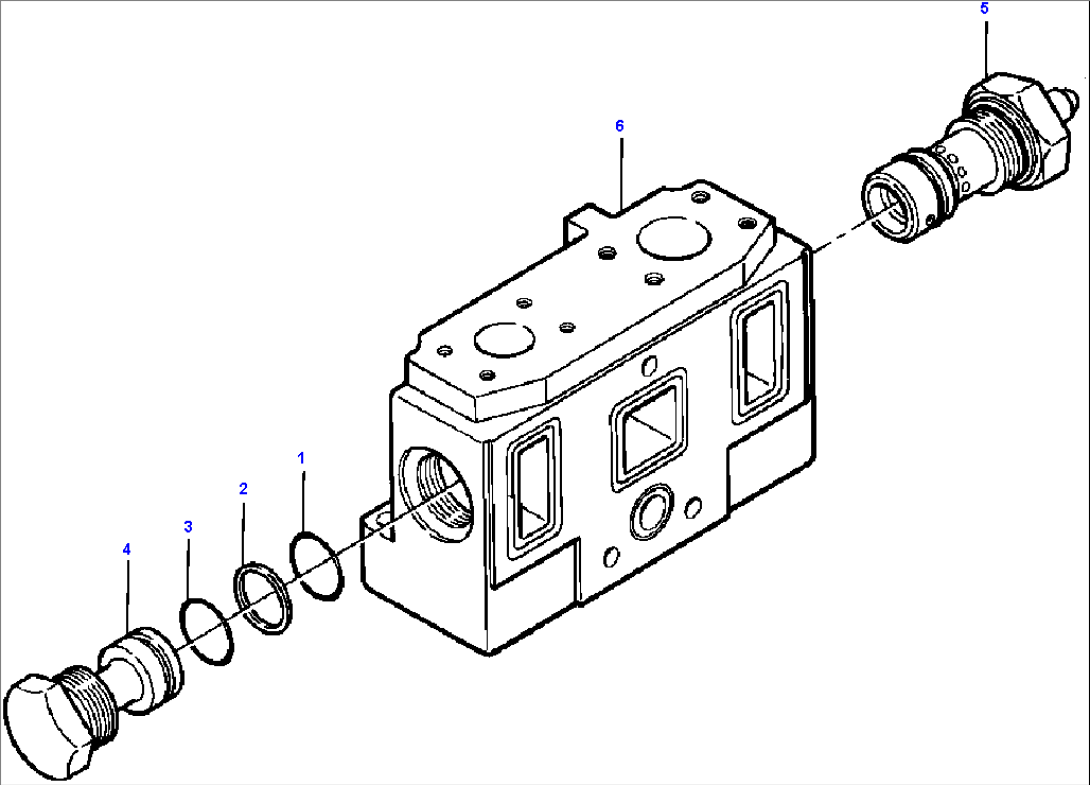 BLADE LIFT CONTROL VALVE INLET SECTION