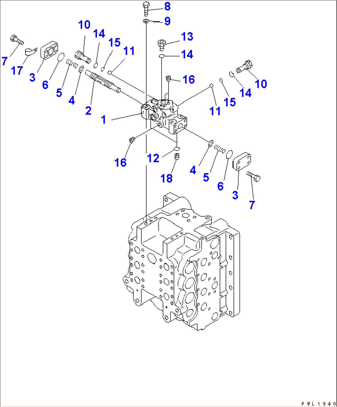 MAIN VALVE (4/8) (FOR LOADER)(#11107-)