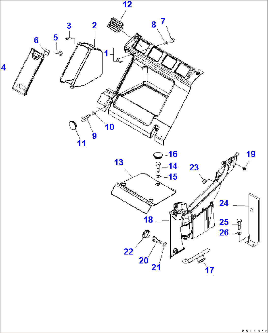 SEAT REAR COVER(#10001-10142)