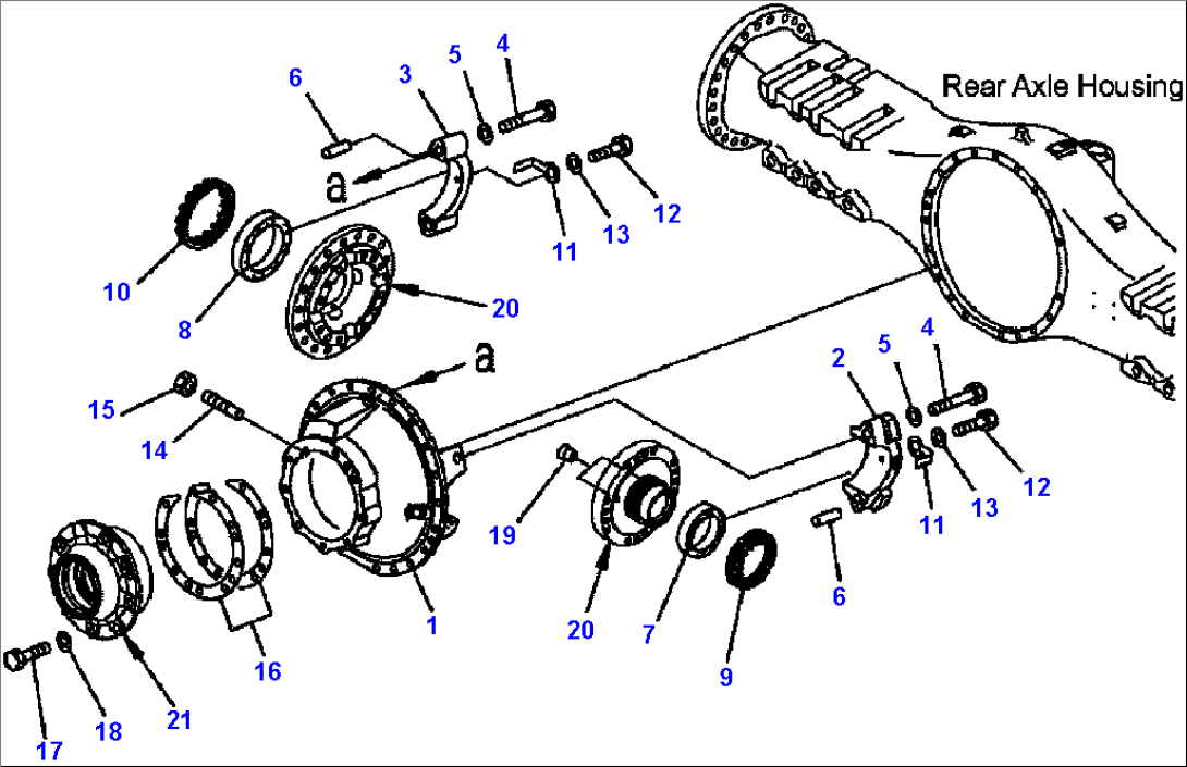 FIG. F3560-01A0 REAR AXLE - CARRIER