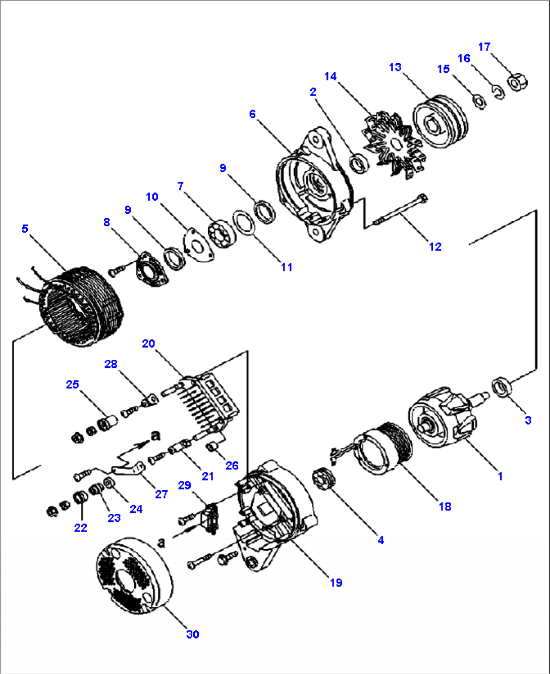 A6109-B7A1 ALTERNATOR 50 AMP