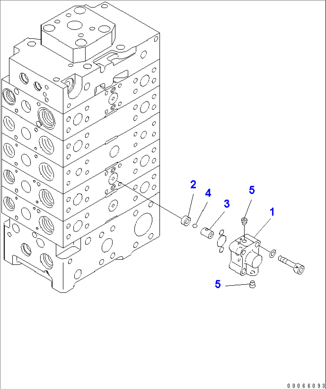 MAIN VALVE (3-SPOOL) (FOR E.C.S.S.) (9/12)(#55001-)