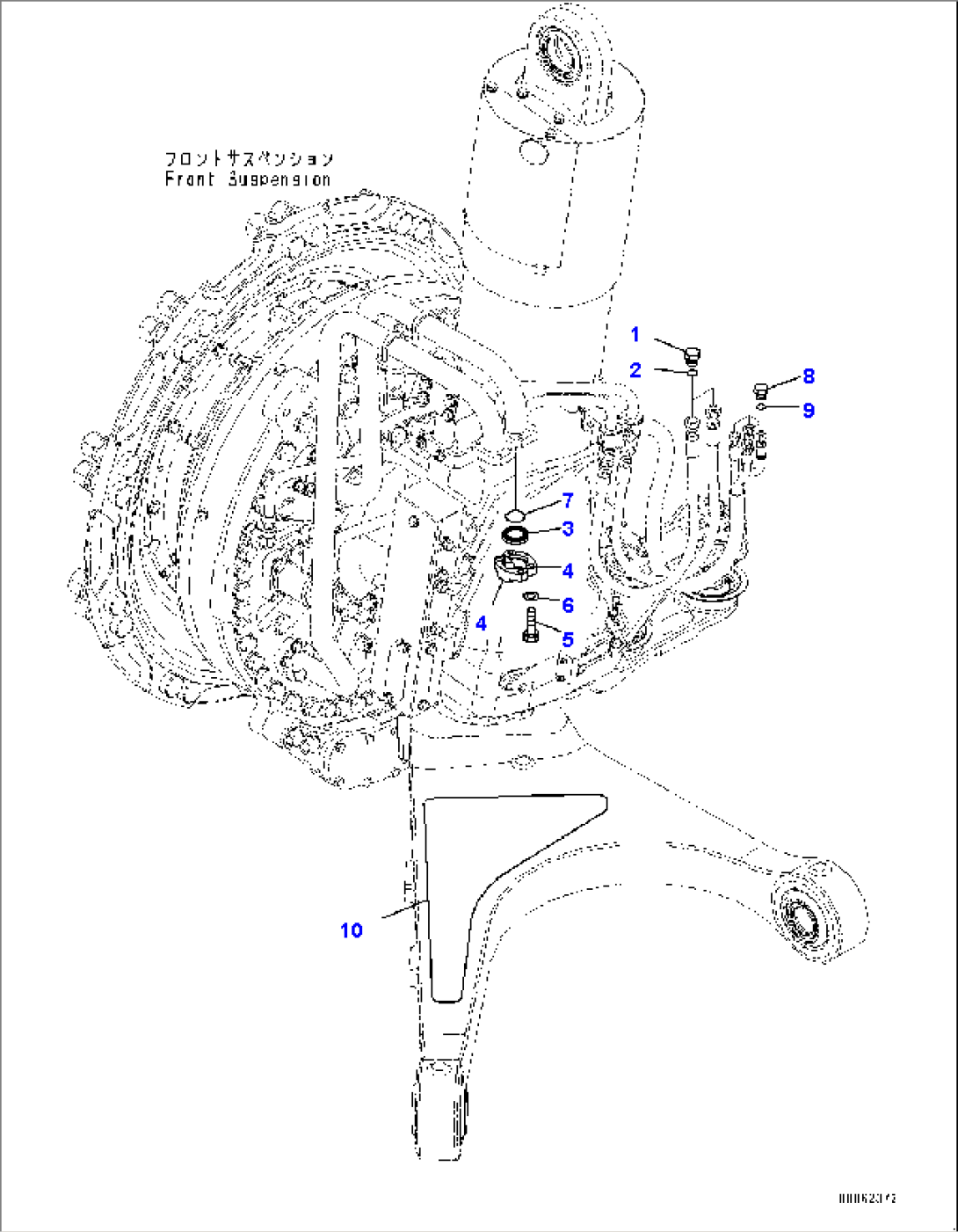 Front Axle, Transport R.H. (#8173-8864)