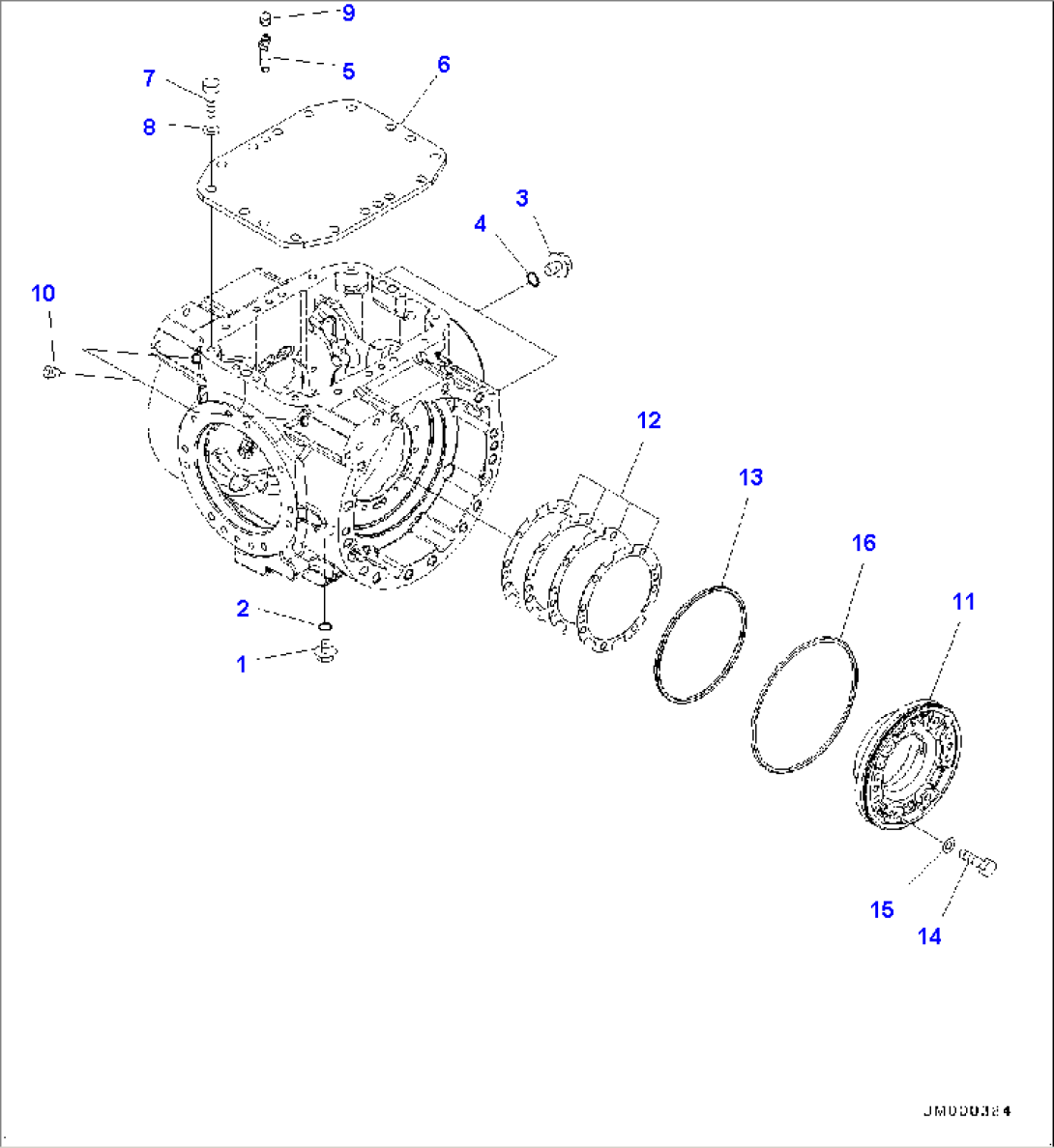Rear Axle, Differential, Cover (#80001-)