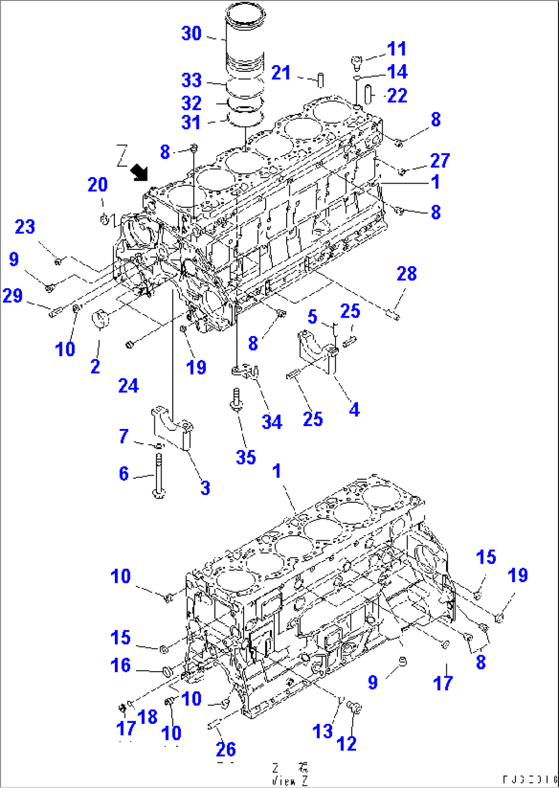 CYLINDER BLOCK(#310001-)