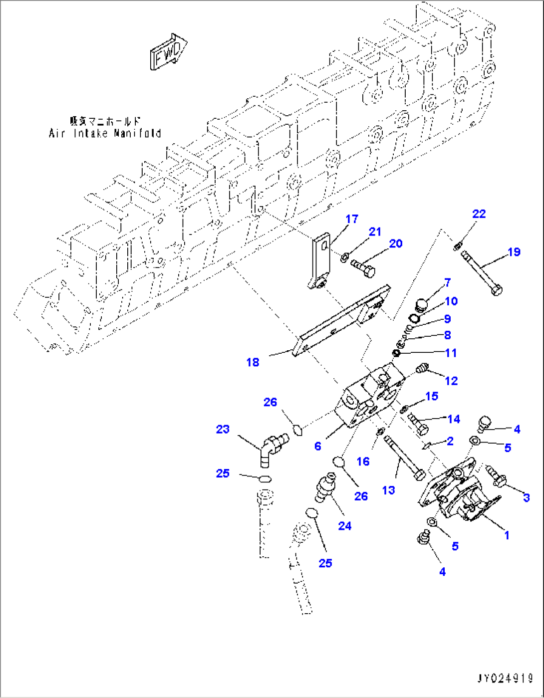 Fuel Piping, R.H. Bank (2/2) (#502249-)