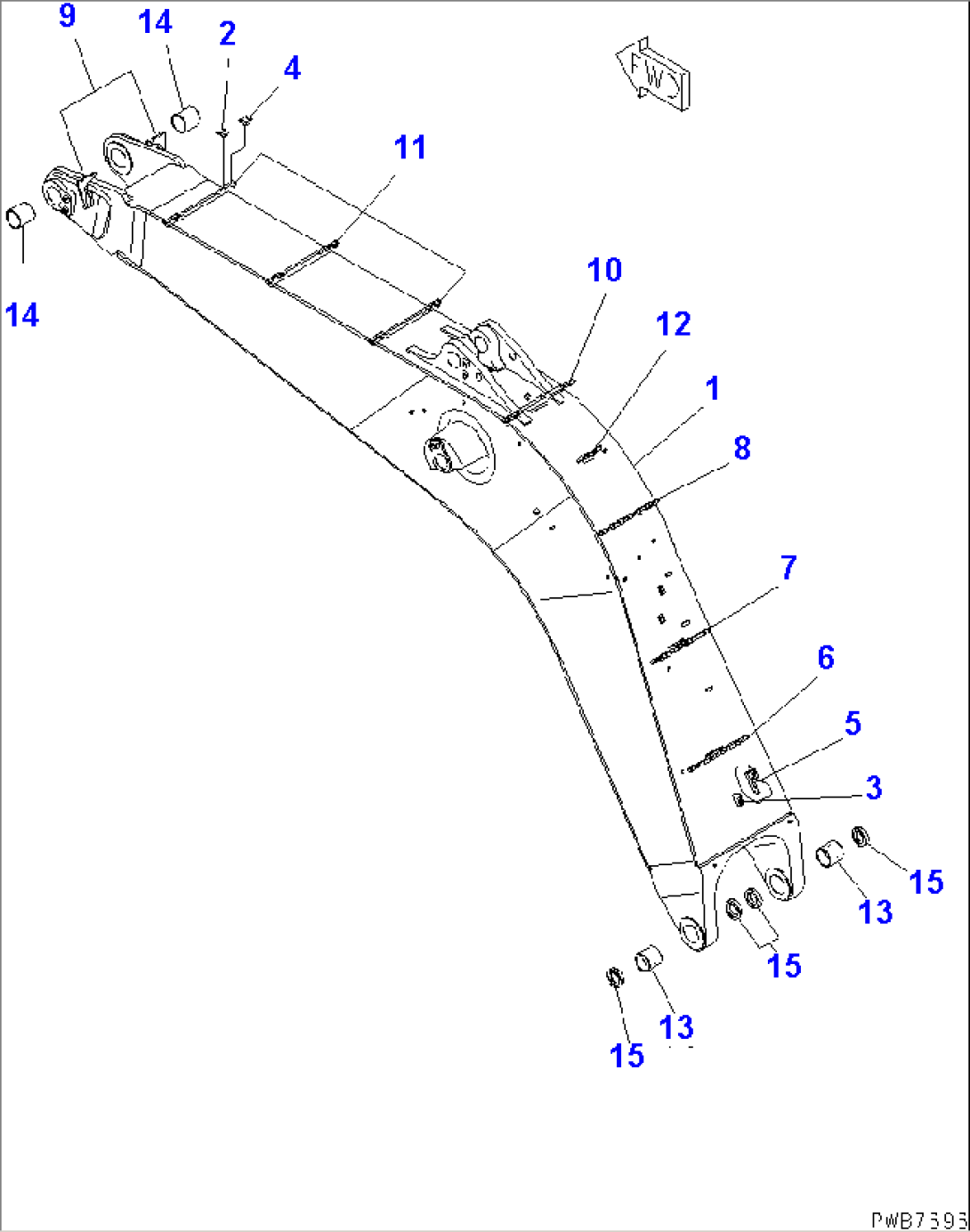 BOOM (9.1M) (FOR BACKHOE)