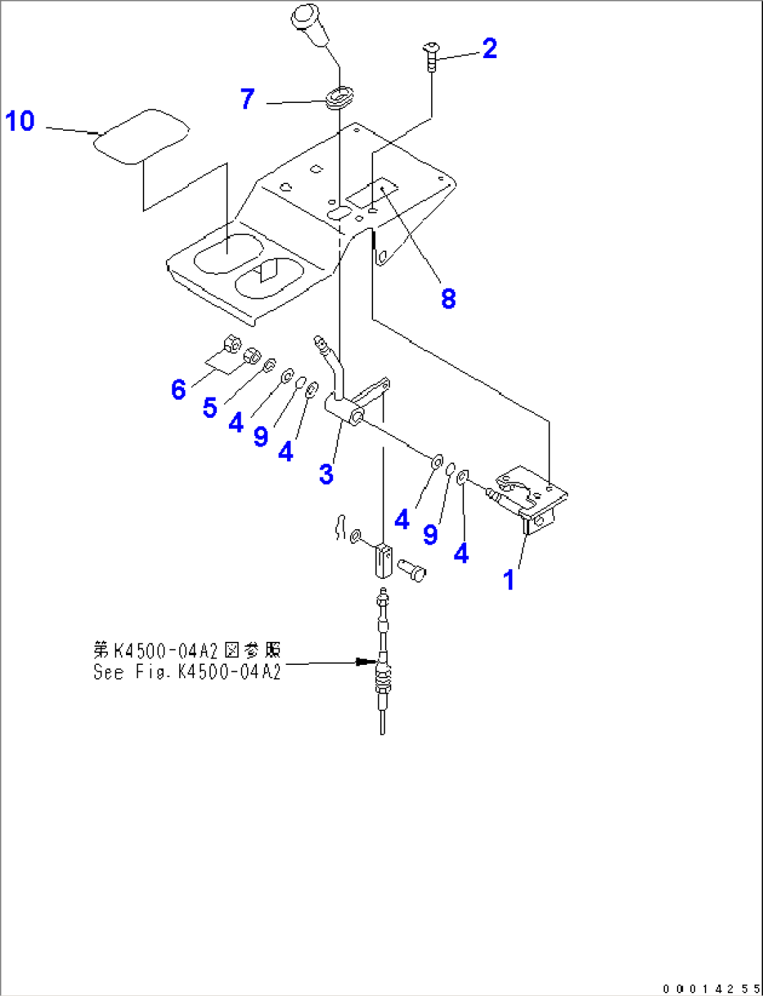 WORK EQUIPMENT CONTROL (HAND THROTTLE LINK)
