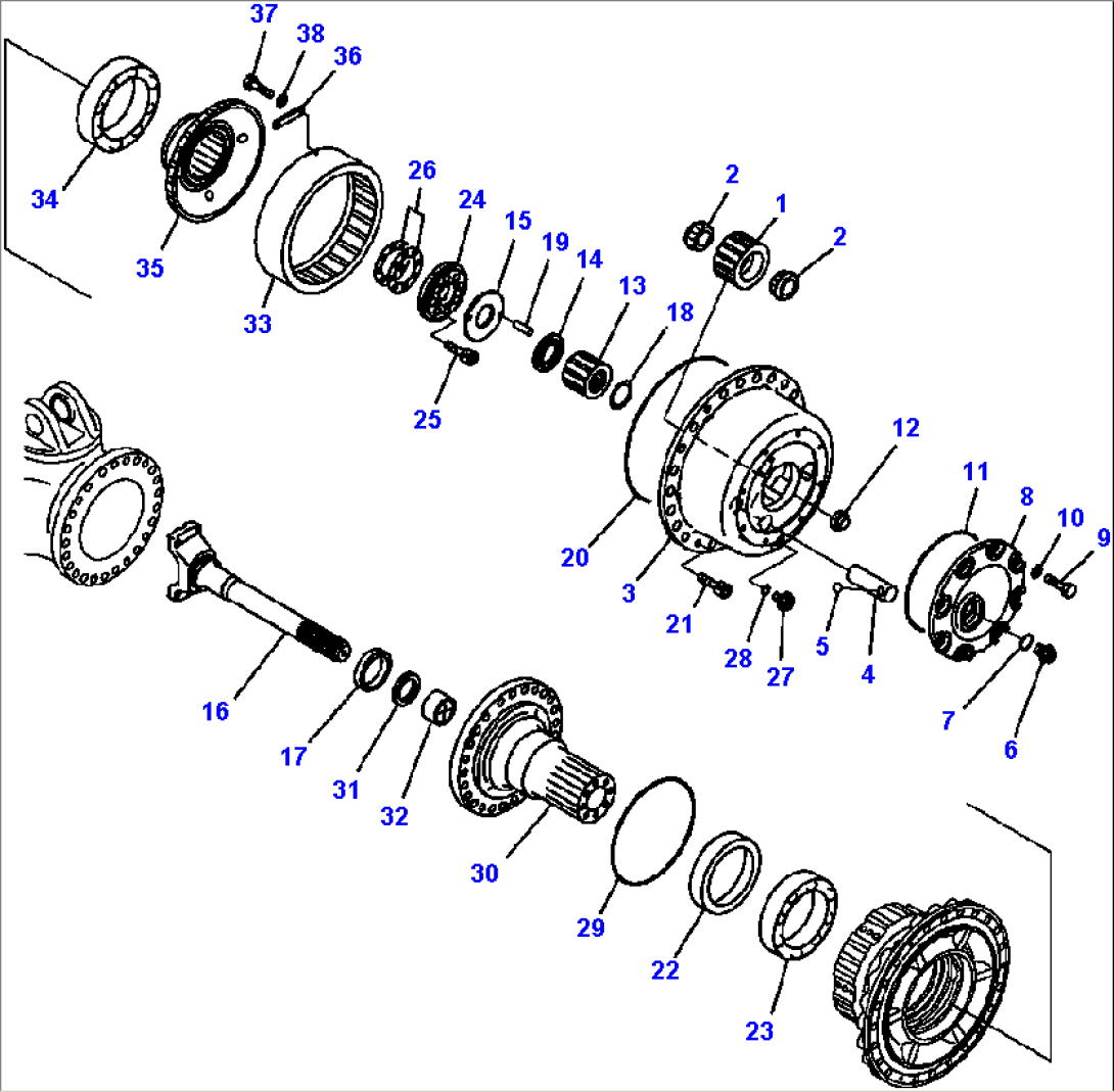 F3360-01A0 FINAL DRIVE AND BRAKE L.H. FRONT